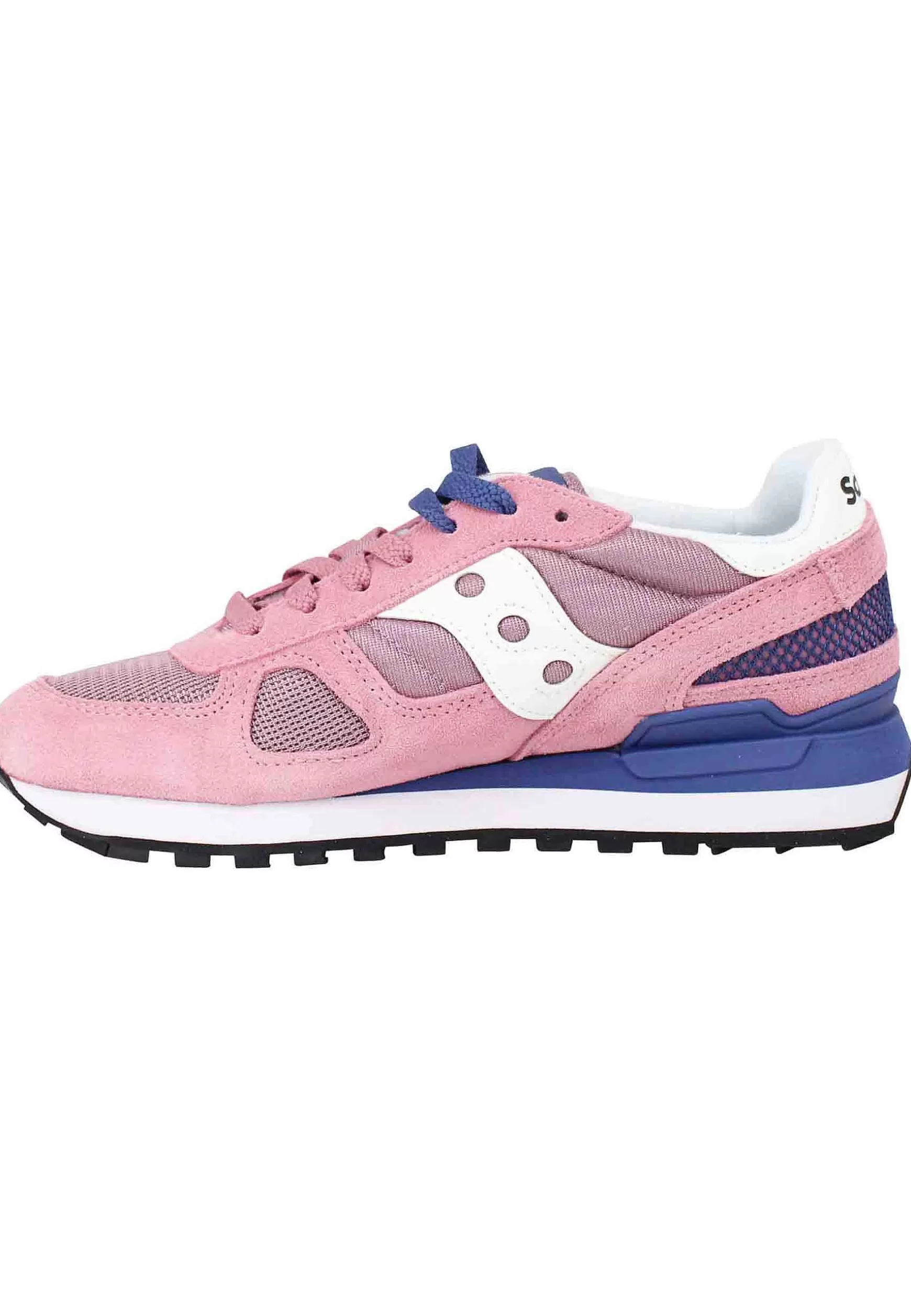 Sneakers Donna Shadow In Camoscio Rosa Con Logo Bianco*Saucony Flash Sale