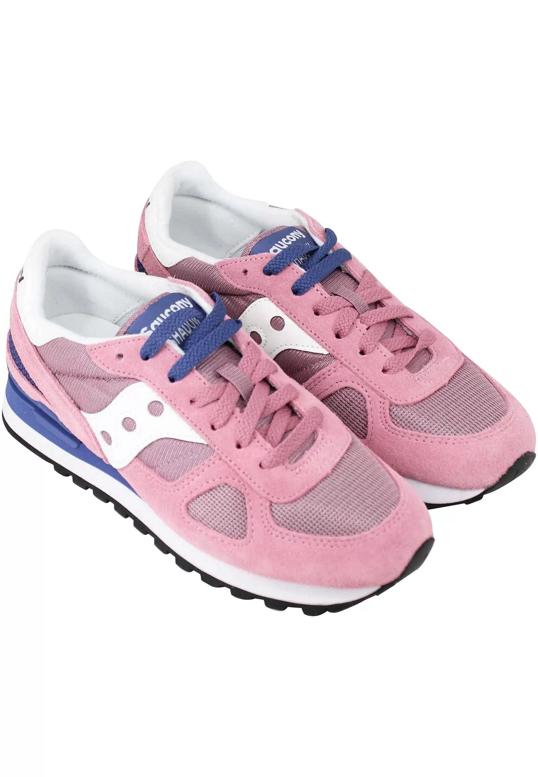 Sneakers Donna Shadow In Camoscio Rosa Con Logo Bianco*Saucony Flash Sale