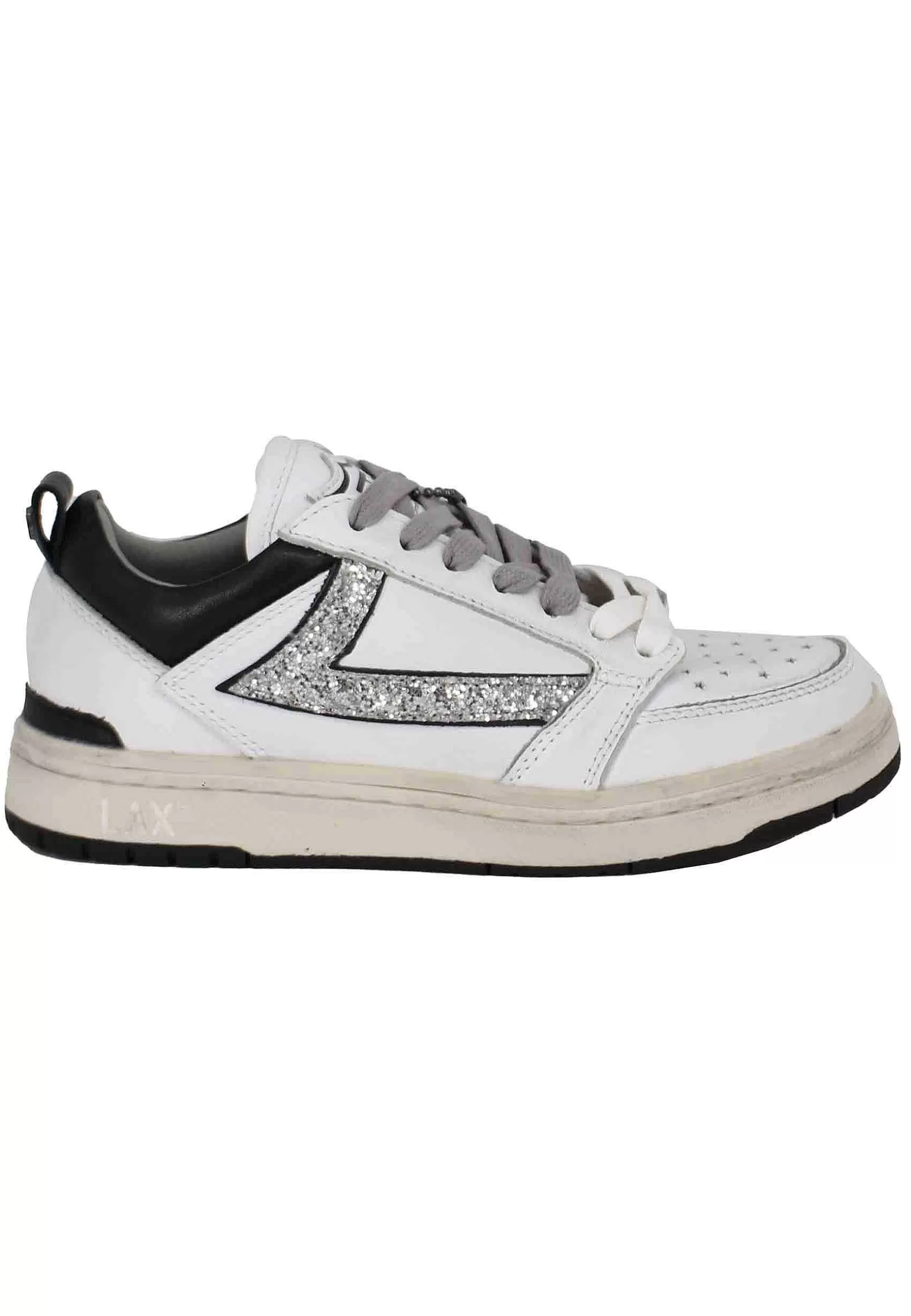 Sneakers Donna Starlight Glitter In Pelle Bianca*HTC Los Angeles Flash Sale