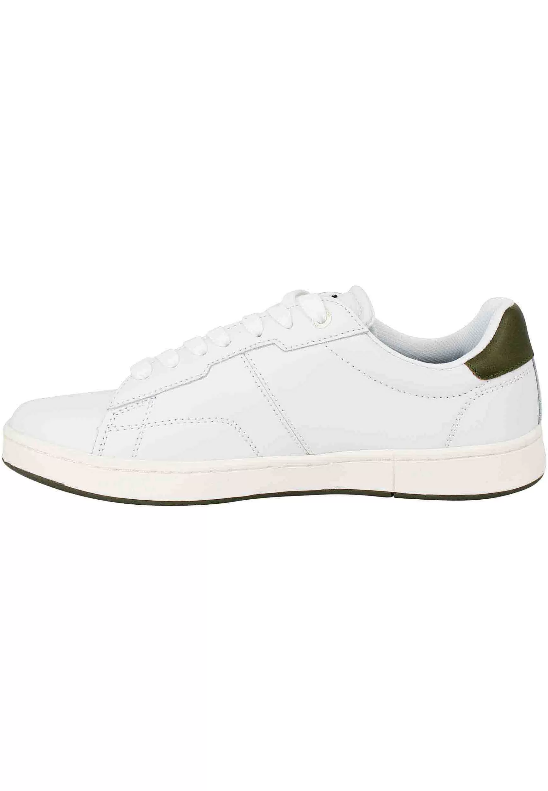 Sneakers Uomo Cadet In Pelle Bianca Con Riporti In Pelle Verde*G-Star Raw Best Sale