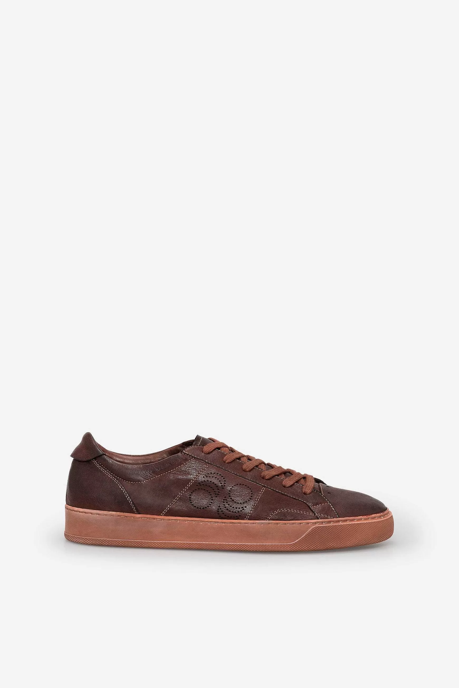 Sneakers Uomo Del Bello In Pelle Testa Di Moro*Pantofola d Hot