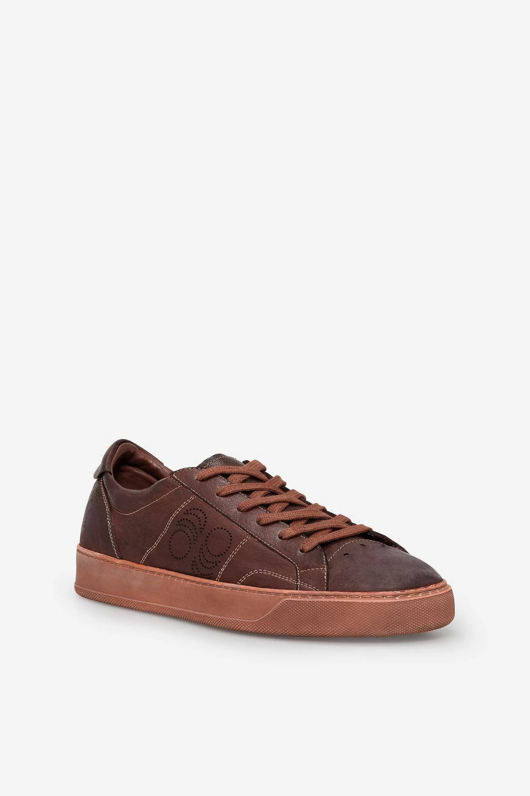 Sneakers Uomo Del Bello In Pelle Testa Di Moro*Pantofola d Hot