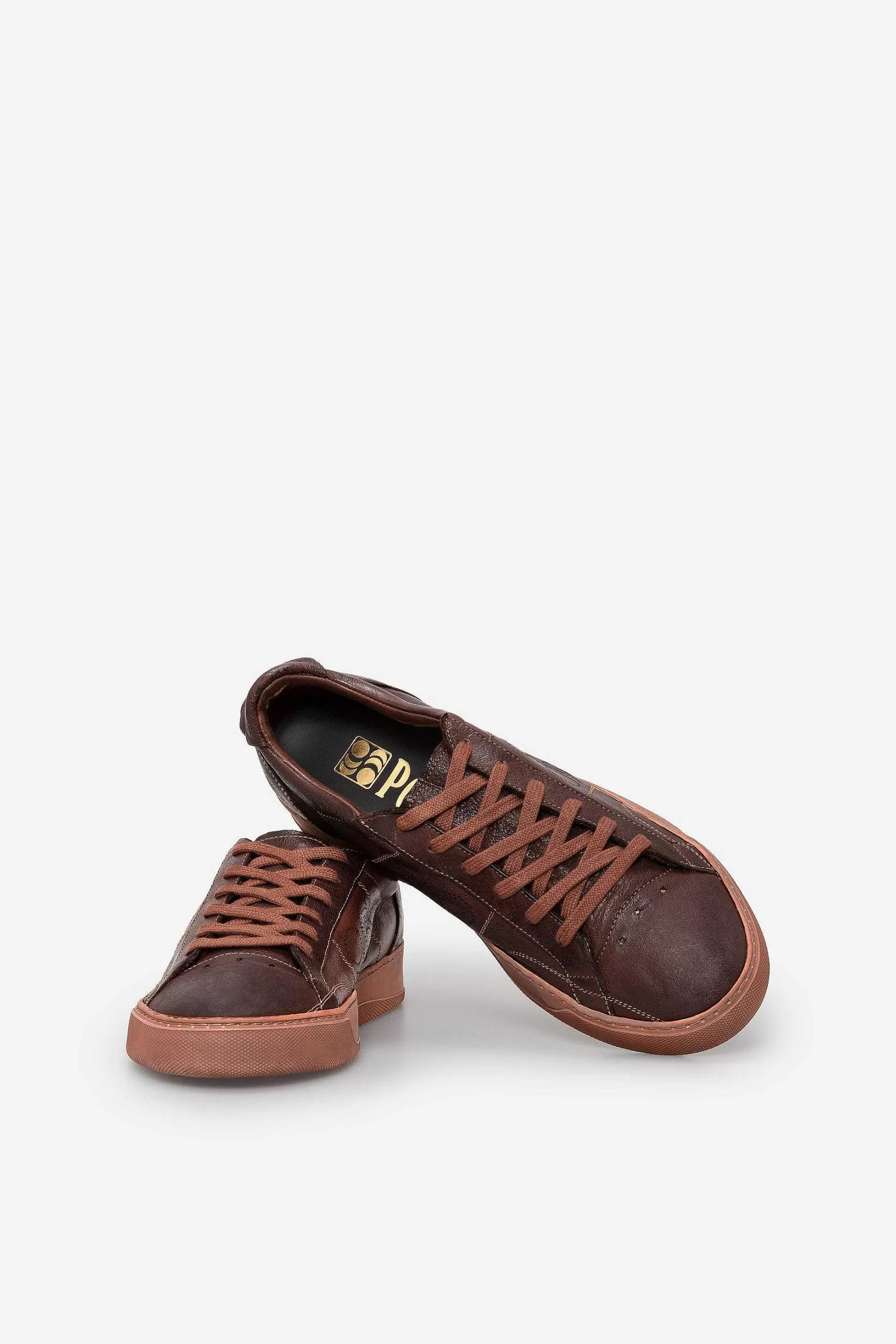 Sneakers Uomo Del Bello In Pelle Testa Di Moro*Pantofola d Hot