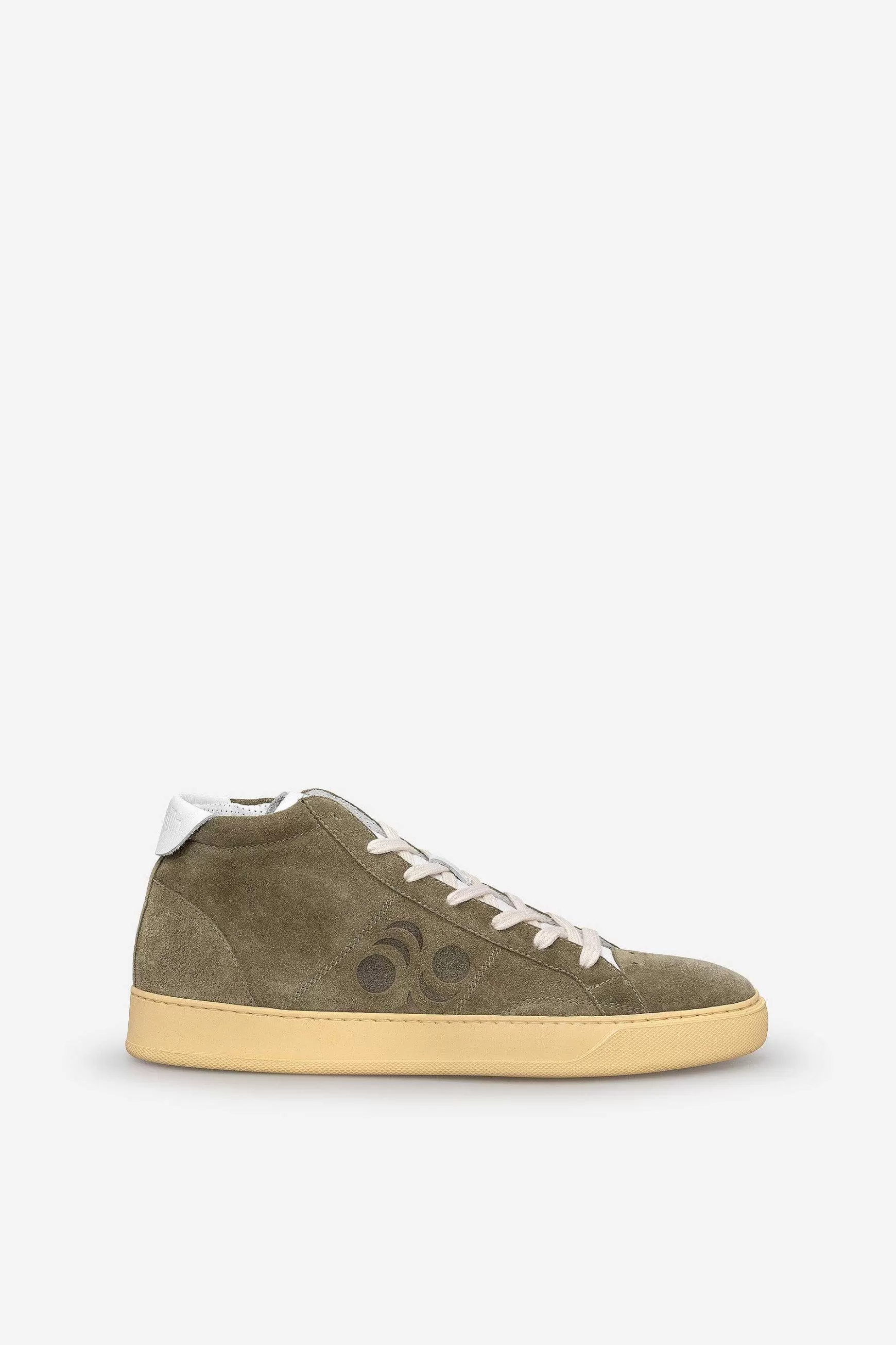 Sneakers Uomo Del Bello Mid In Camoscio Verde*Pantofola d Online