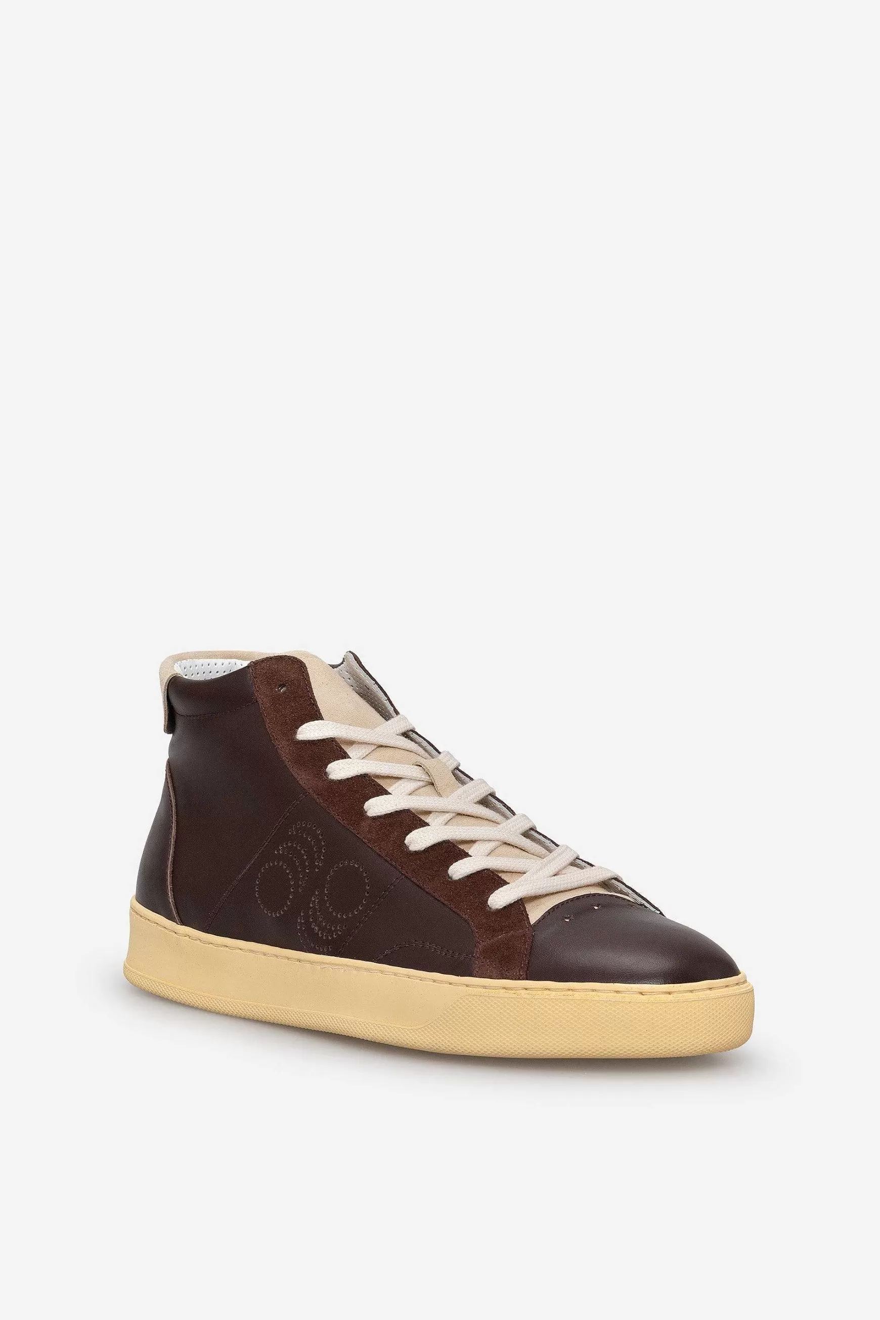 Sneakers Uomo Del Bello Mid In Pelle Cuoio*Pantofola d Outlet