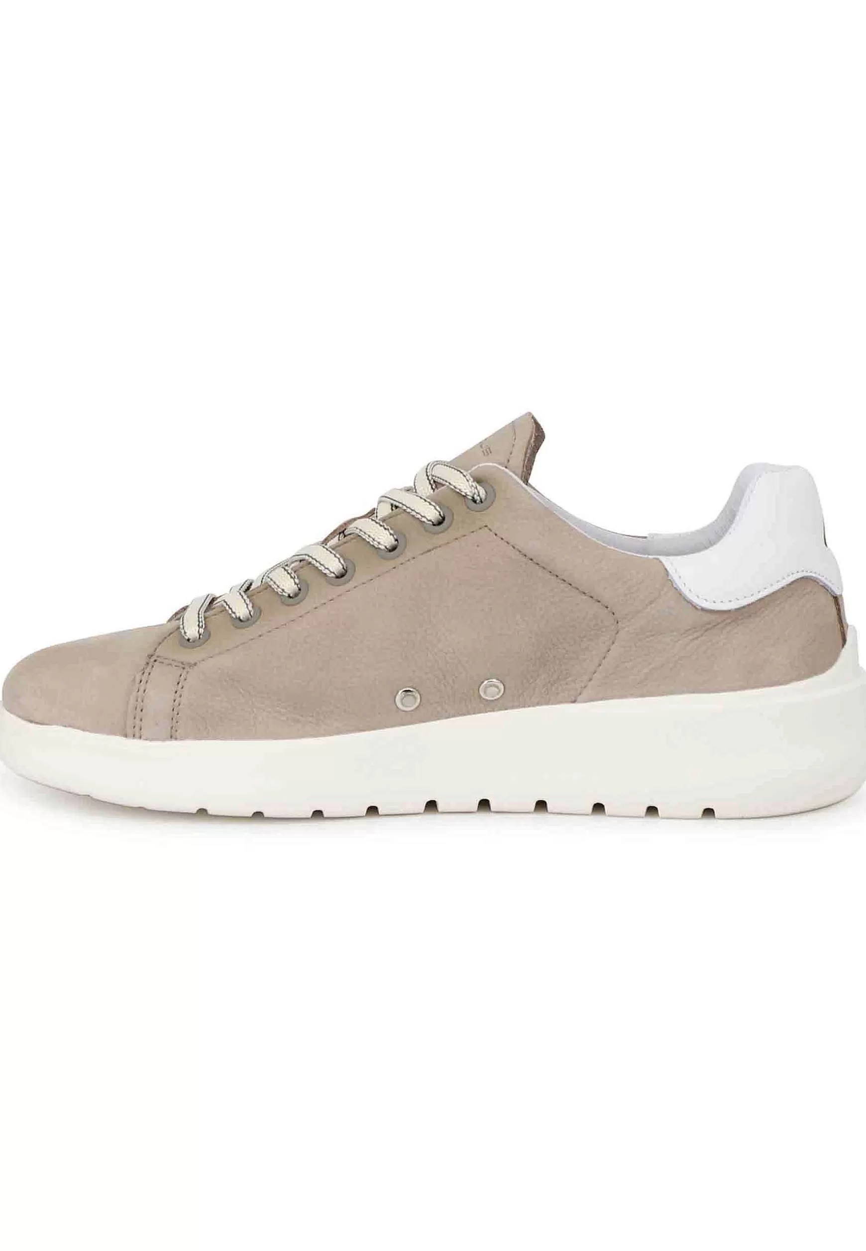 Sneakers Uomo Hover In Nabuk Sabbia Con Suola Alta In Gomma*Ambitious Clearance