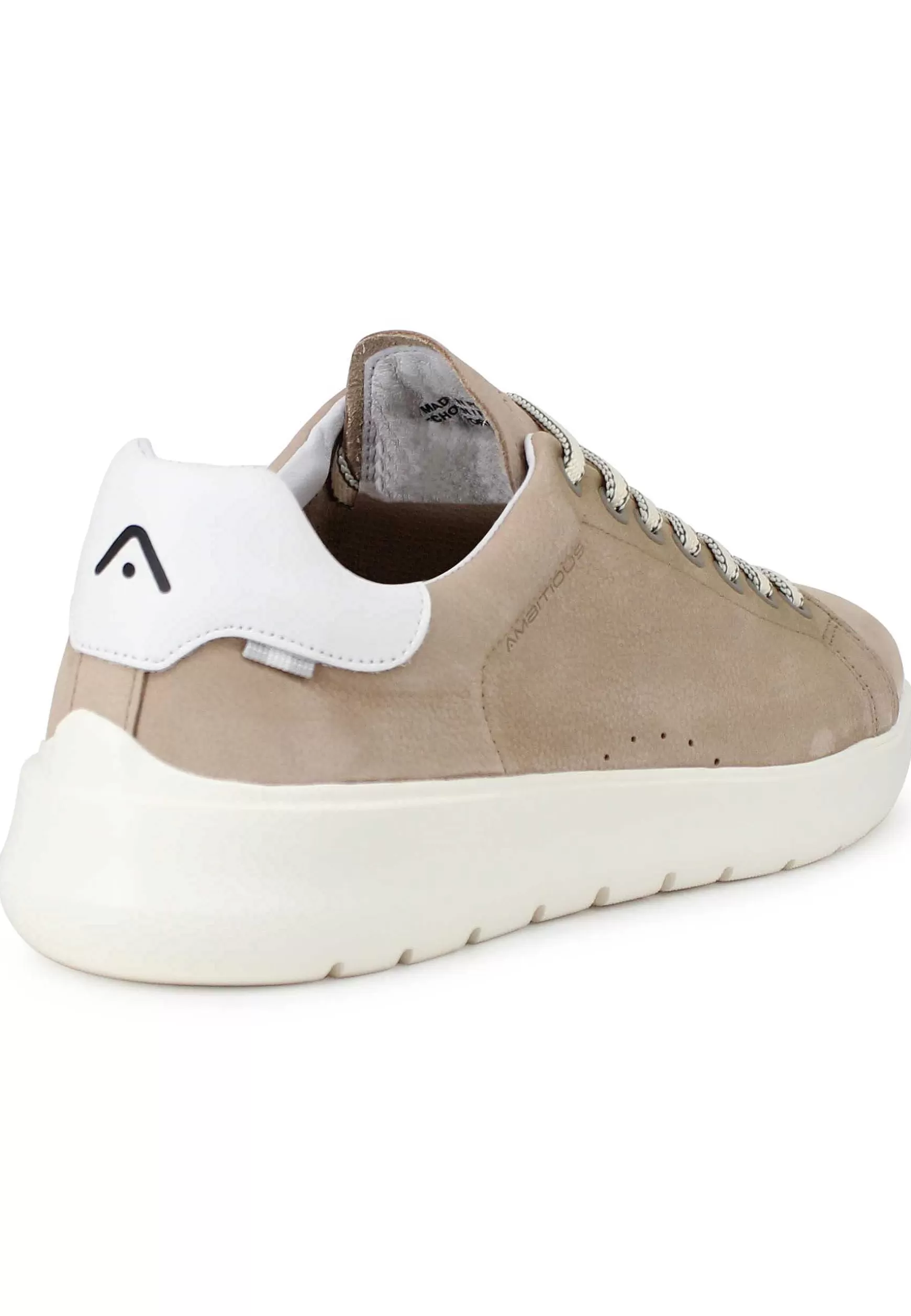 Sneakers Uomo Hover In Nabuk Sabbia Con Suola Alta In Gomma*Ambitious Clearance
