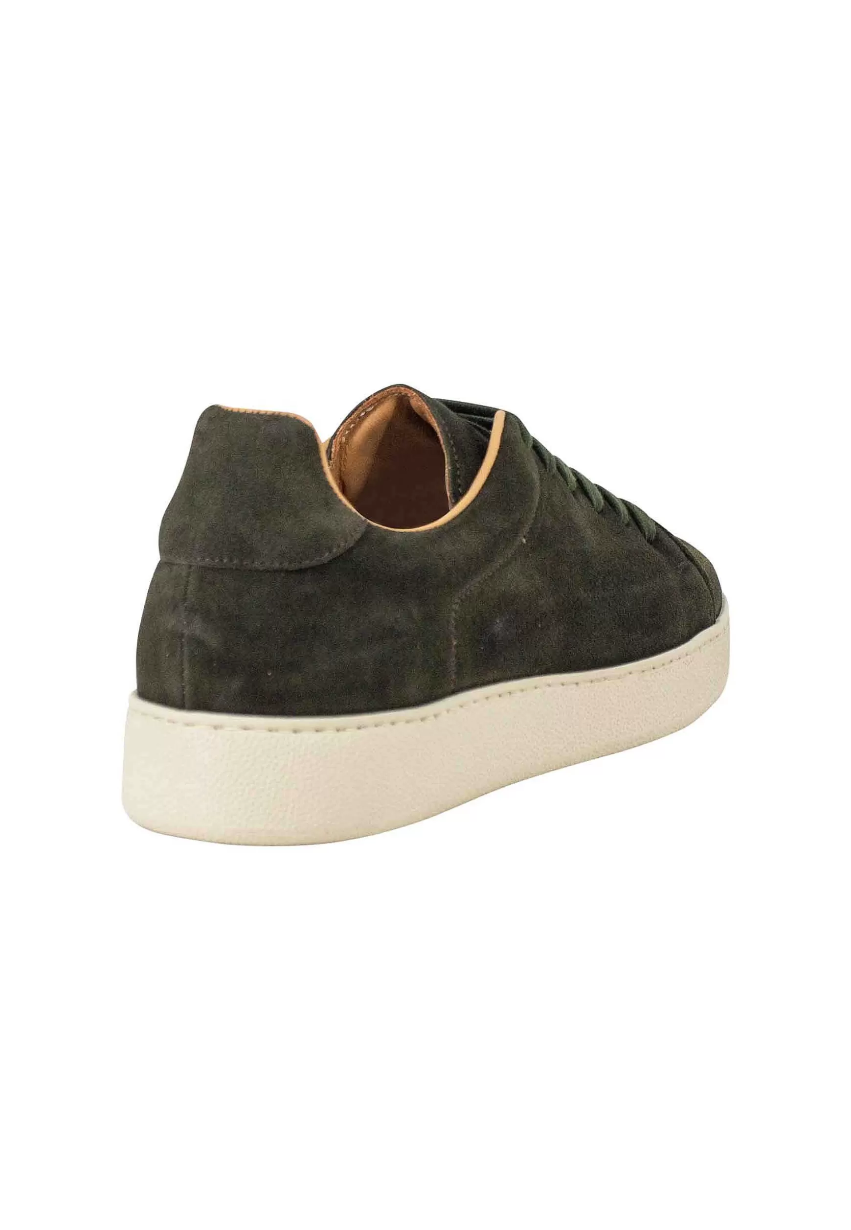 Sneakers Uomo In Camoscio Ingrassato Verde E Suola Ultra Leggera*Rogal Cheap