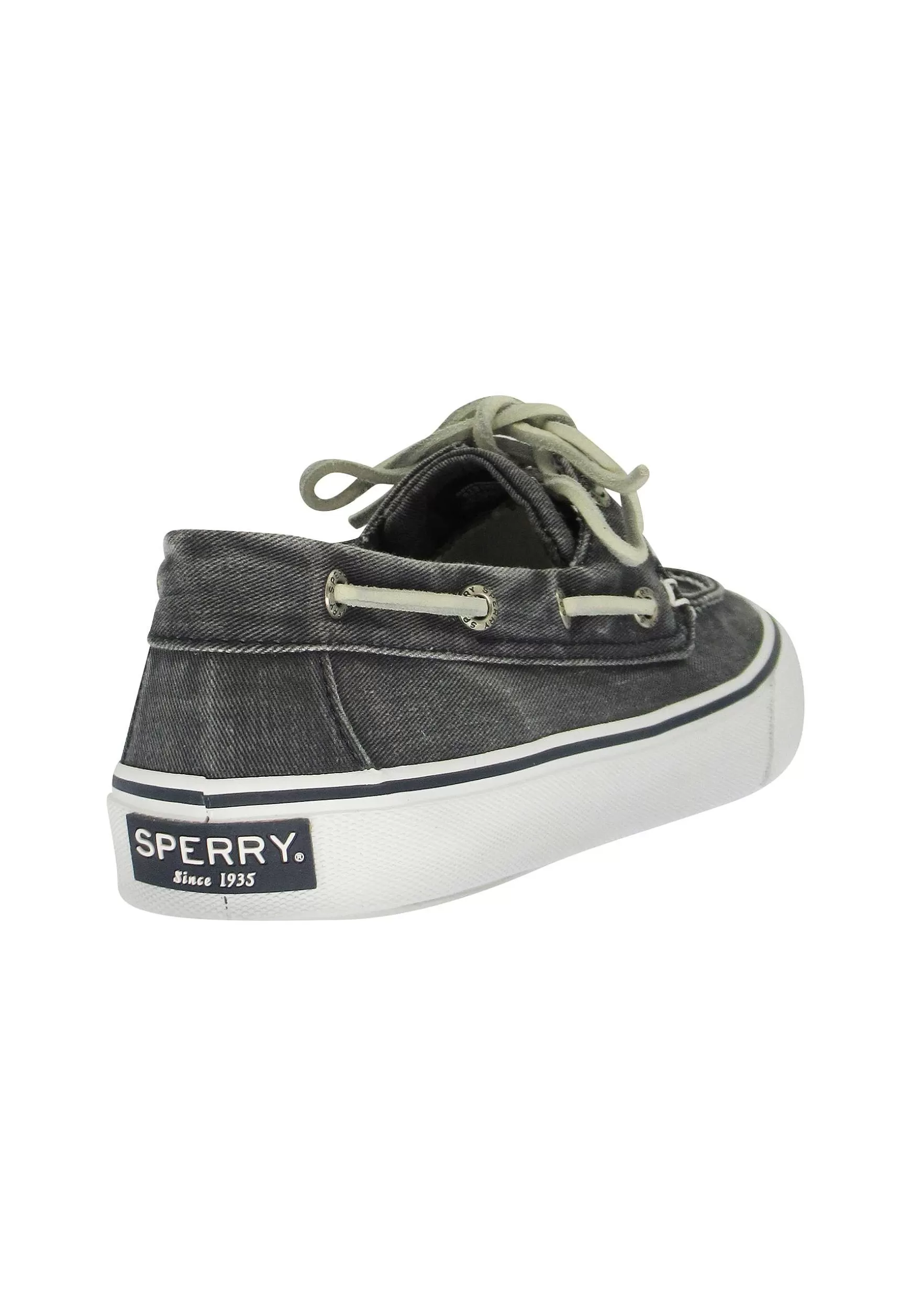 Sneakers Uomo In Canvas Denim E Lacci In Pelle Bianca*Sperry Top Sider Best Sale
