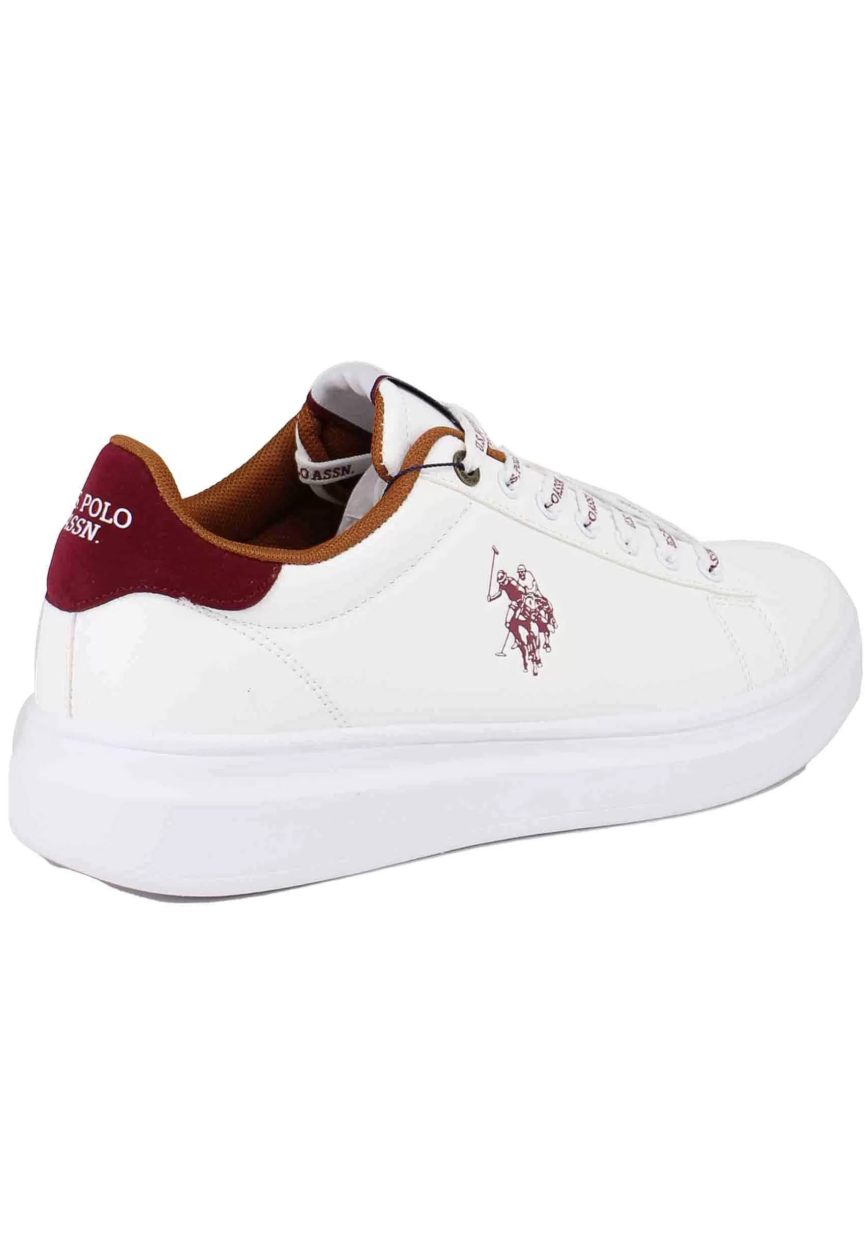 Sneakers Uomo In Eco Pelle Bianco*U.S. Polo Assn Discount