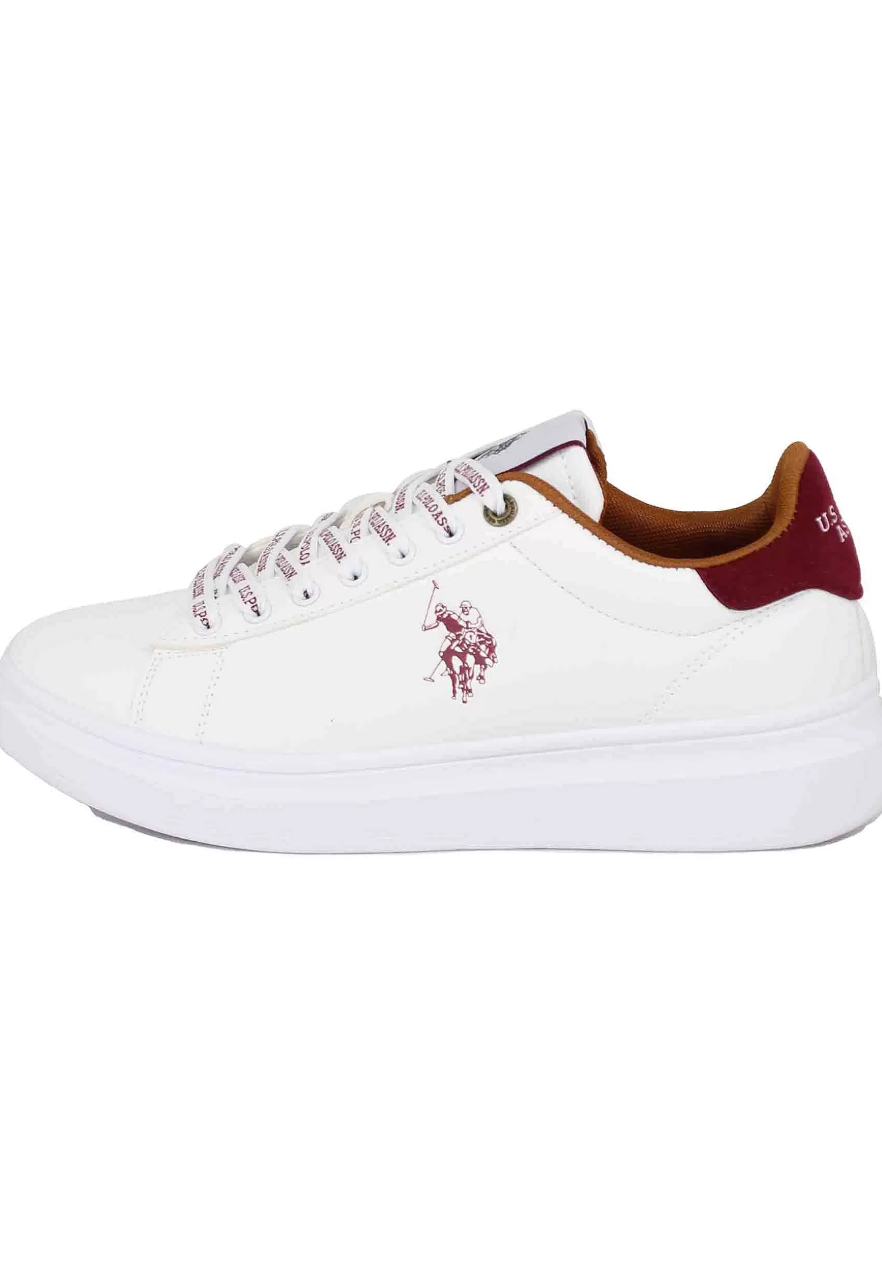 Sneakers Uomo In Eco Pelle Bianco*U.S. Polo Assn Discount