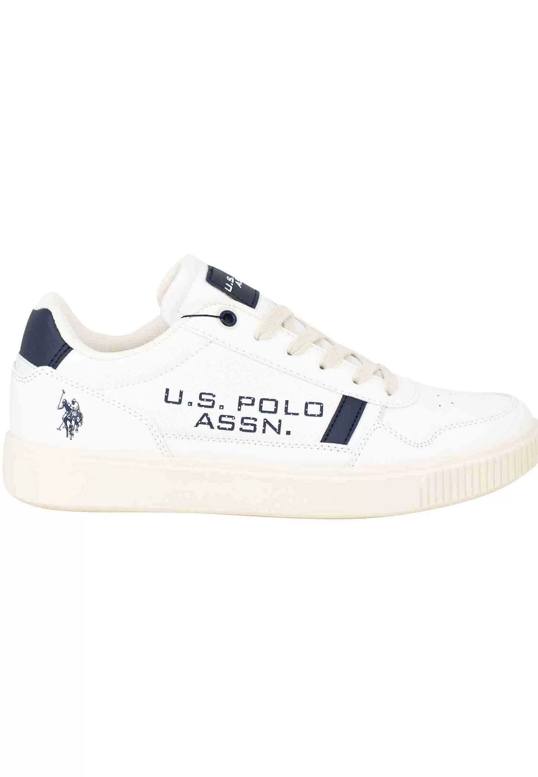 Sneakers Uomo In Eco Pelle E Tessuto Bianco*U.S. Polo Assn Best Sale