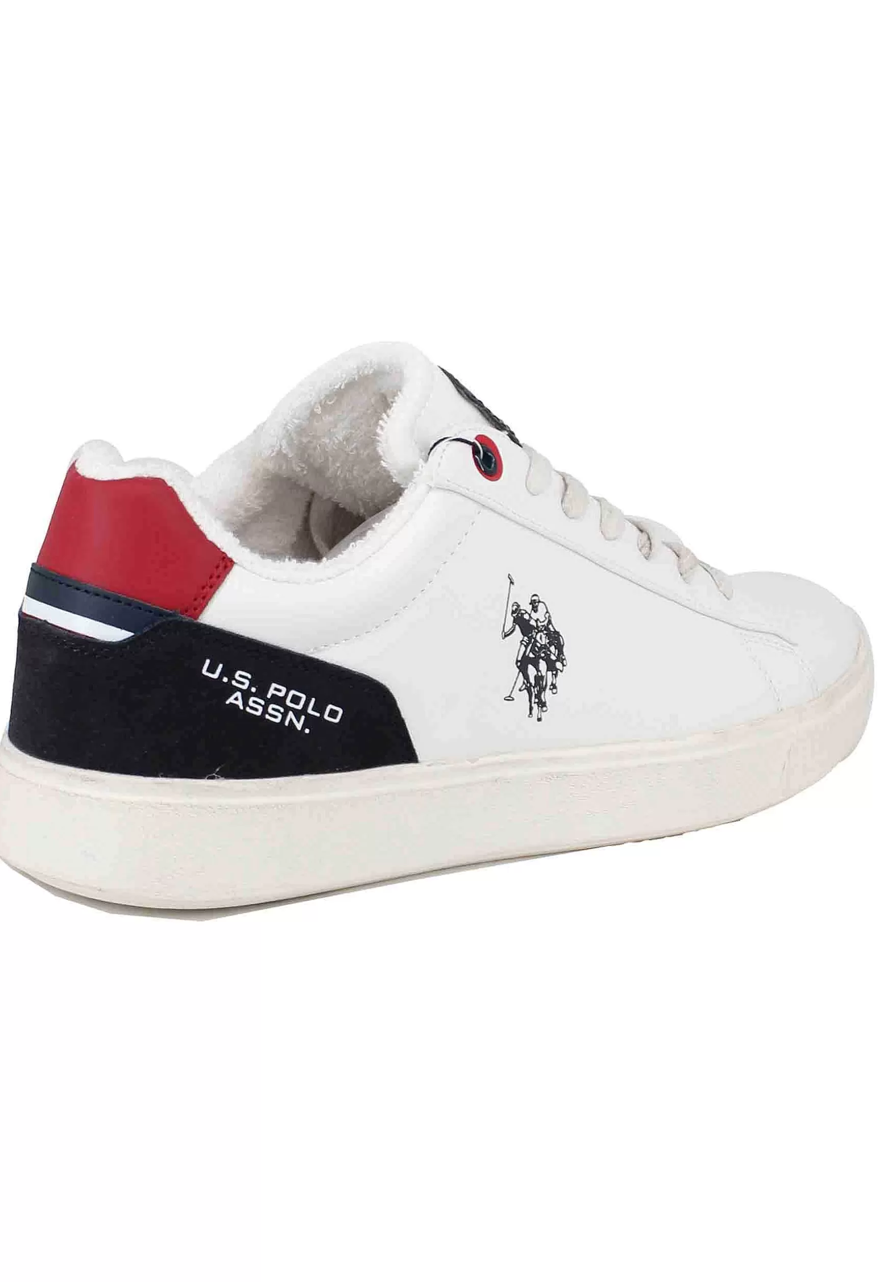 Sneakers Uomo In Eco Pelle E Tessuto Bianco*U.S. Polo Assn Fashion