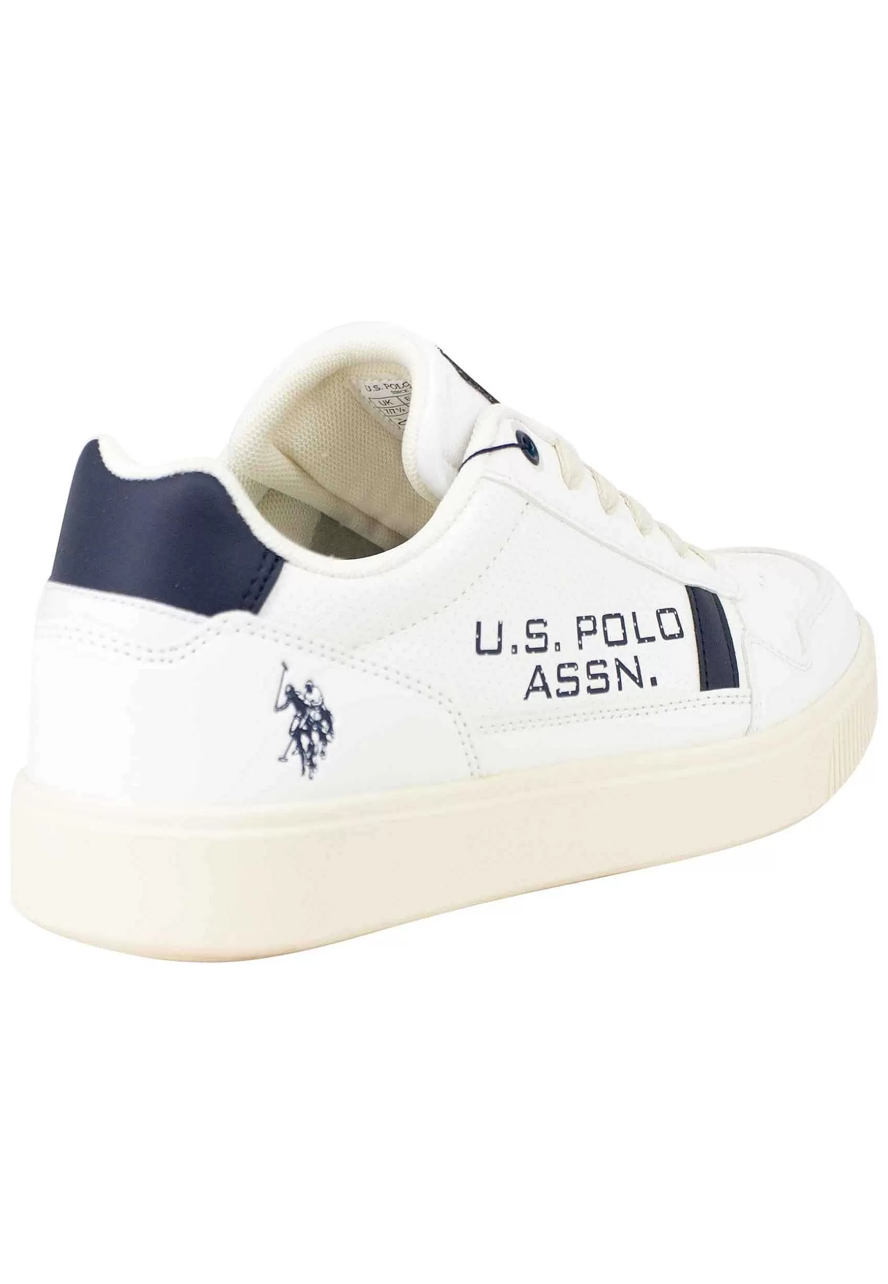 Sneakers Uomo In Eco Pelle E Tessuto Bianco*U.S. Polo Assn Best Sale