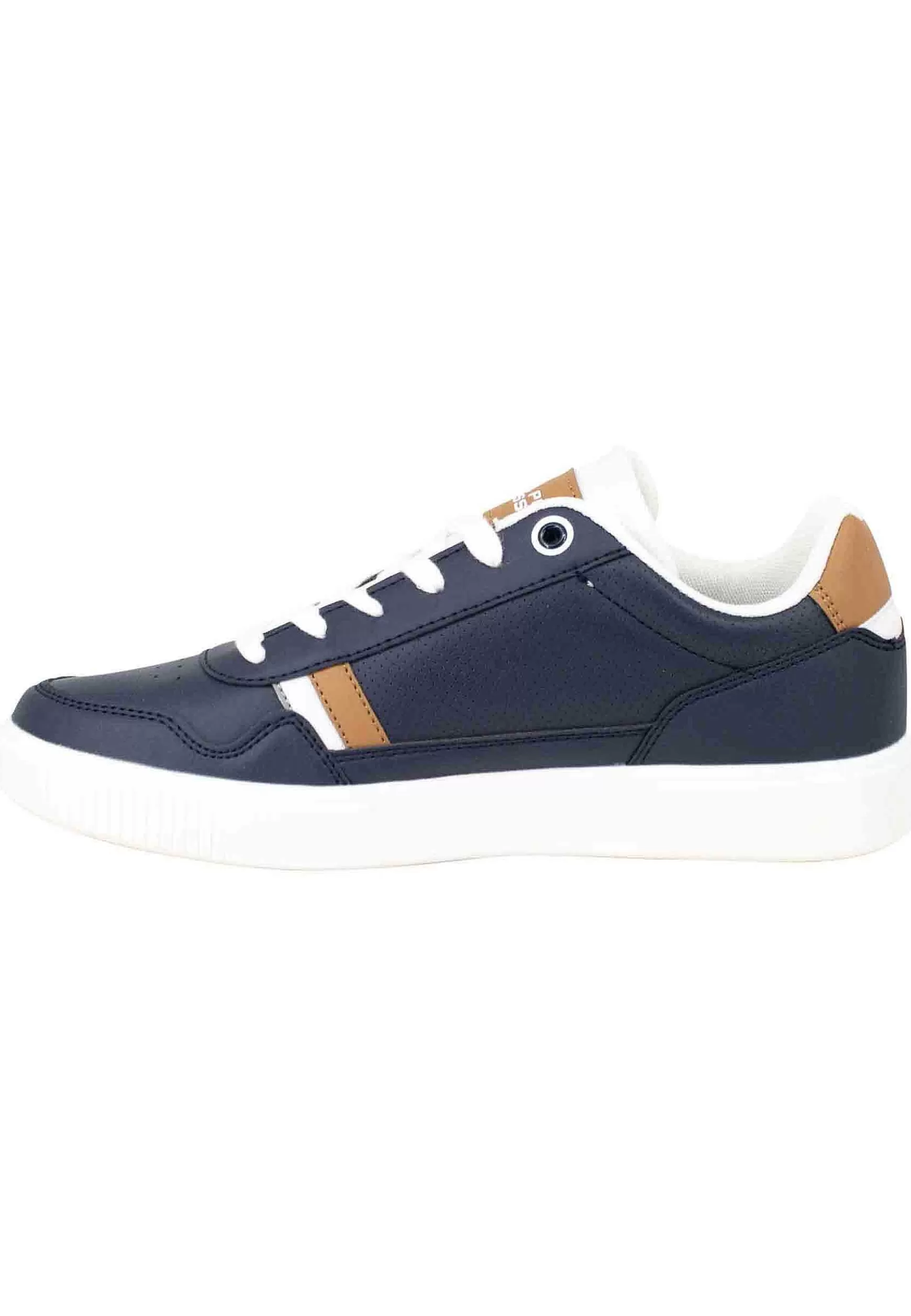 Sneakers Uomo In Eco Pelle E Tessuto Blu*U.S. Polo Assn Clearance