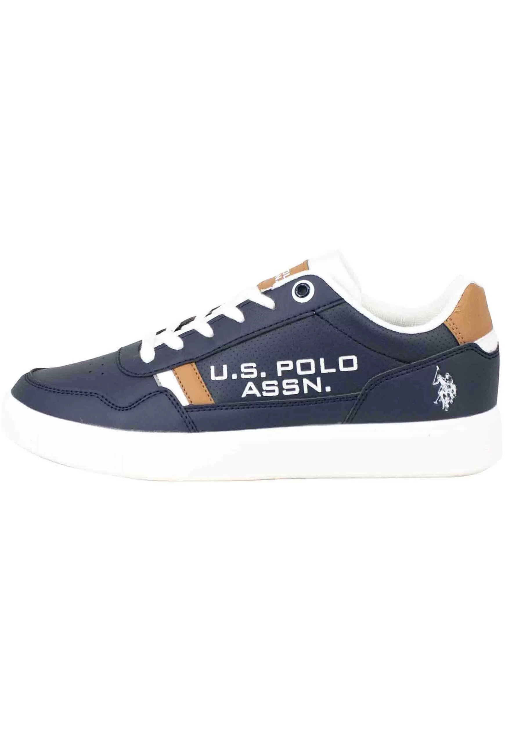 Sneakers Uomo In Eco Pelle E Tessuto Blu*U.S. Polo Assn Clearance