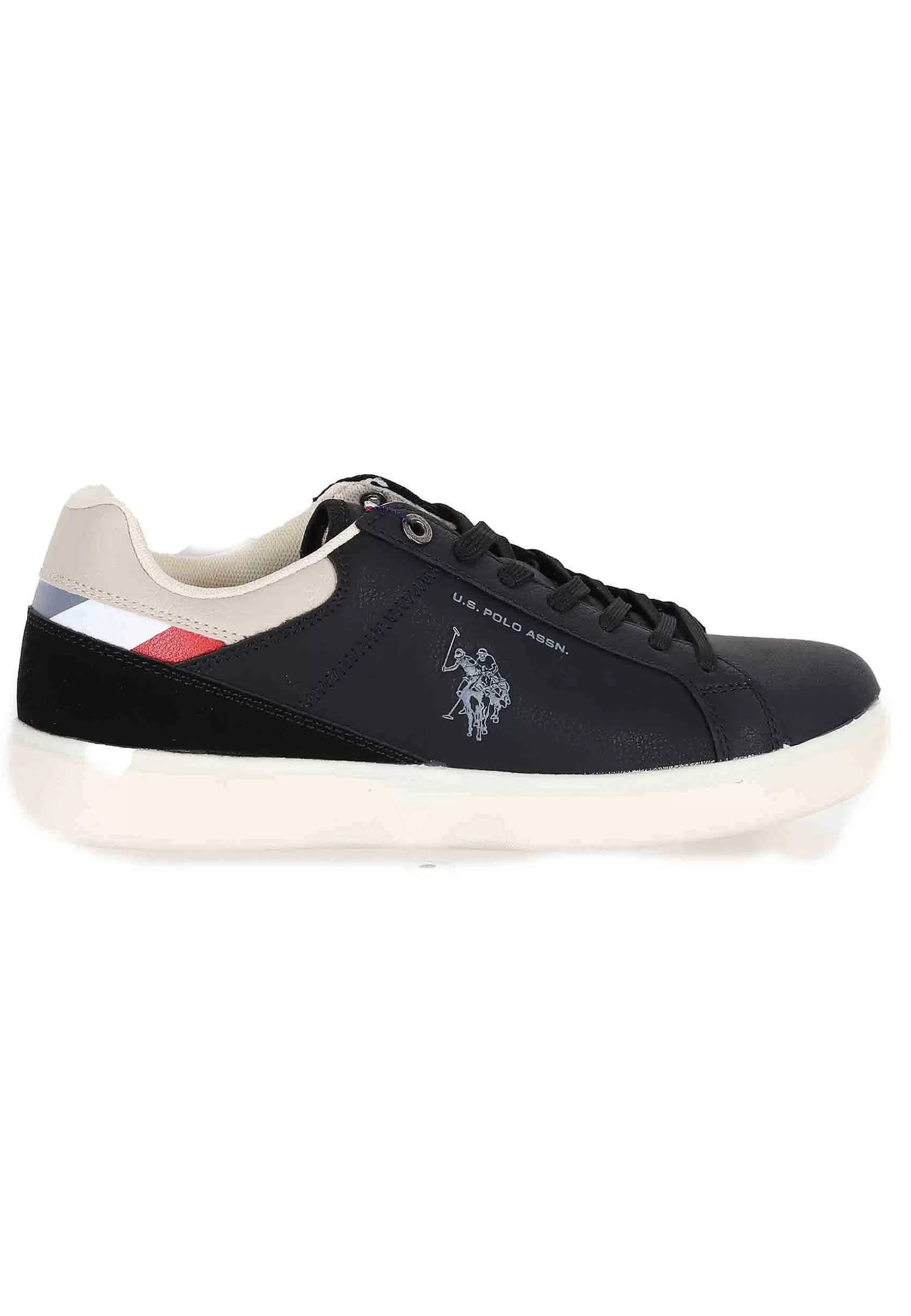 Sneakers Uomo In Eco Pelle Nero*U.S. Polo Assn Discount