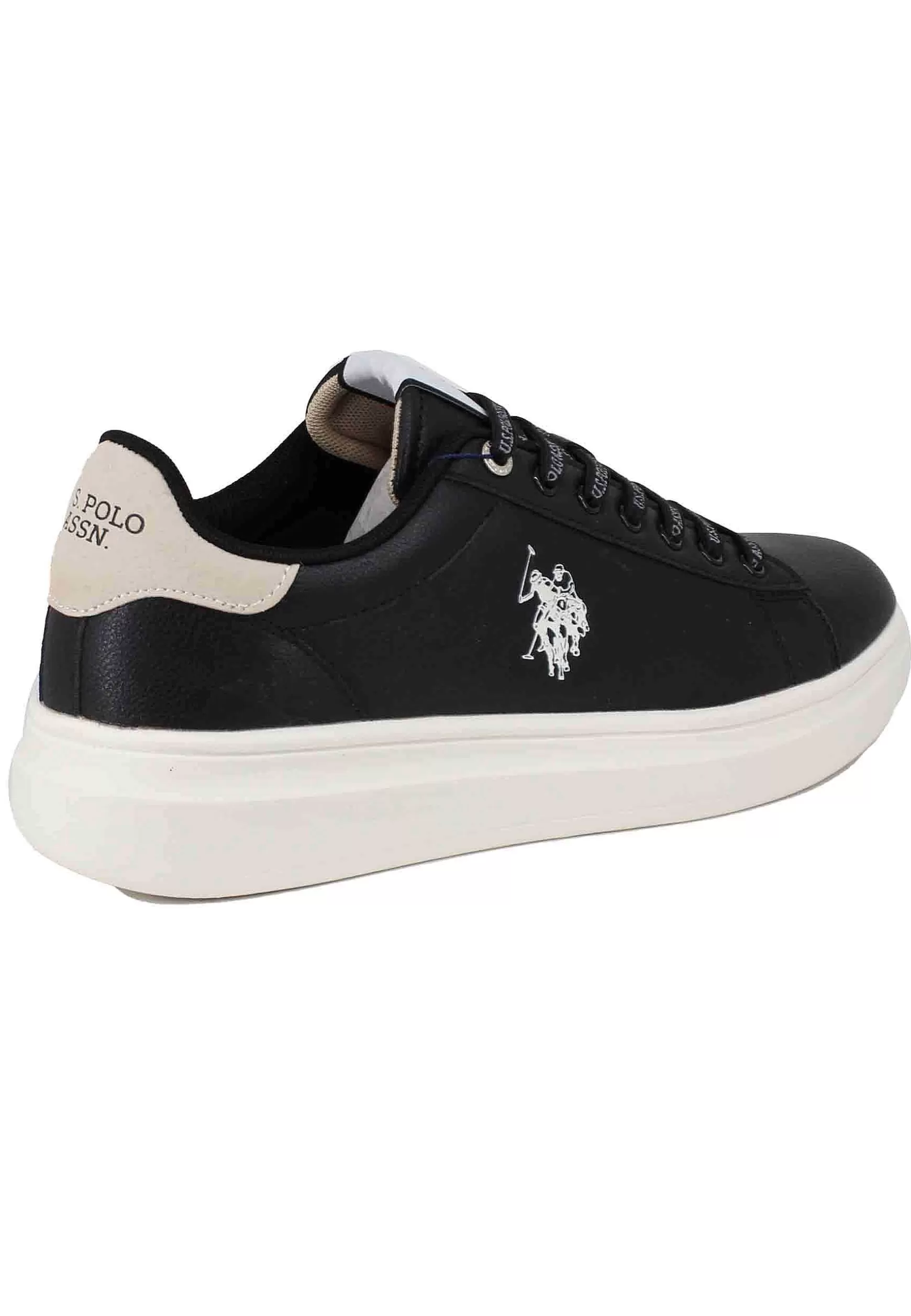 Sneakers Uomo In Eco Pelle Nero*U.S. Polo Assn Fashion