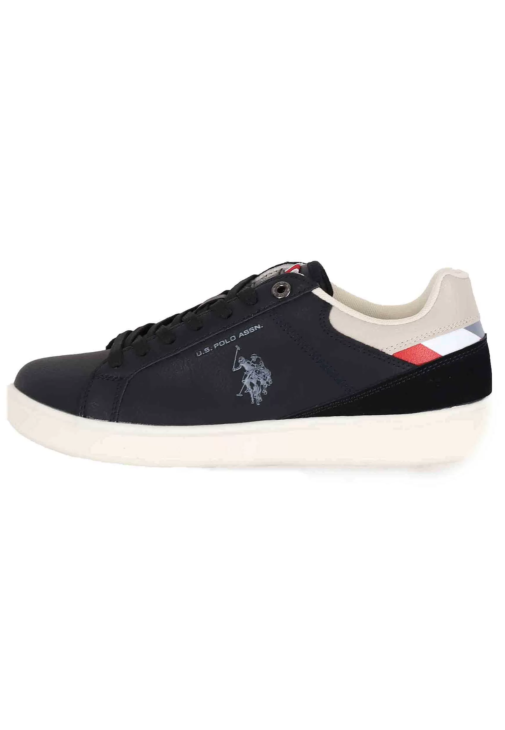 Sneakers Uomo In Eco Pelle Nero*U.S. Polo Assn Discount