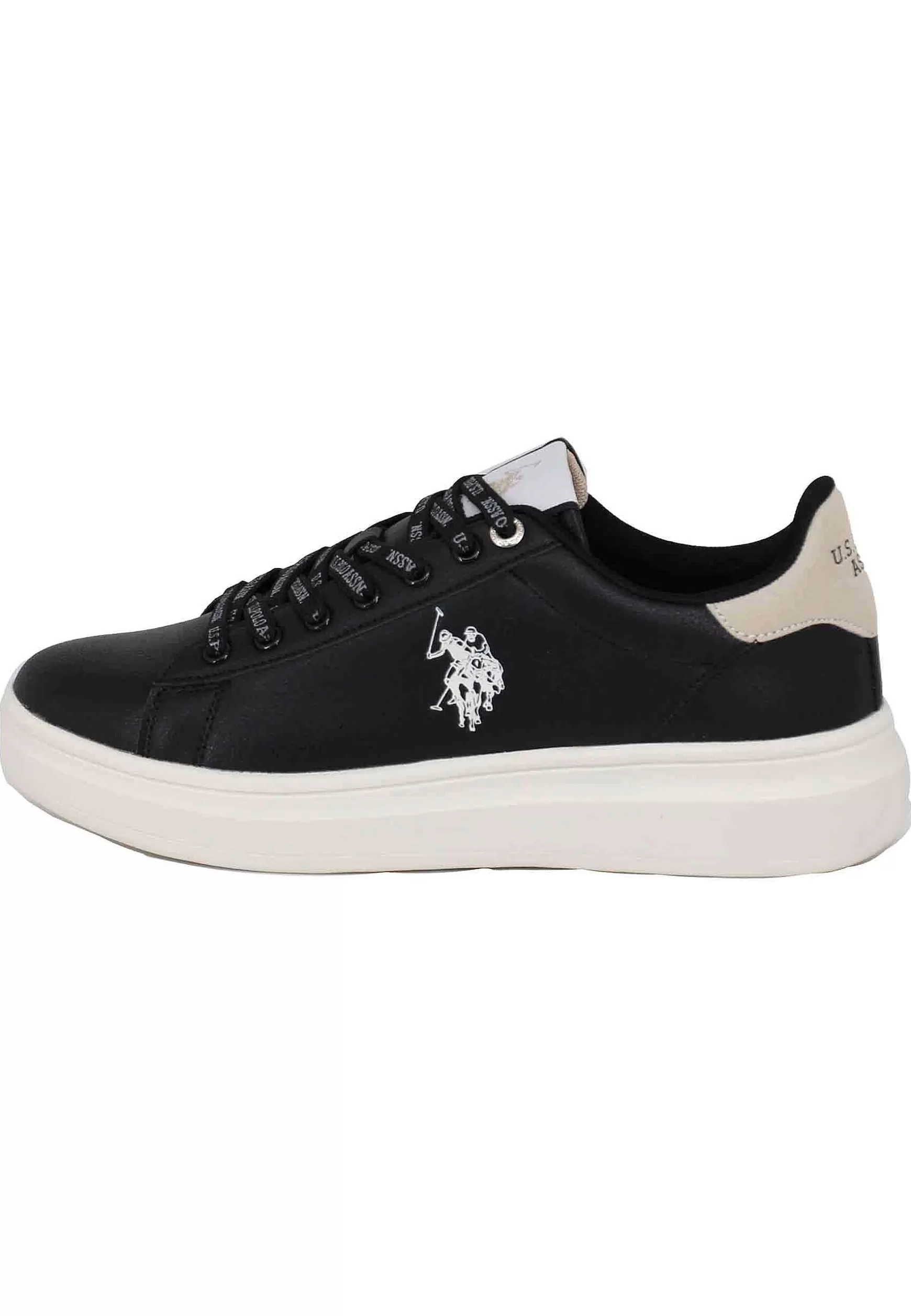 Sneakers Uomo In Eco Pelle Nero*U.S. Polo Assn Fashion