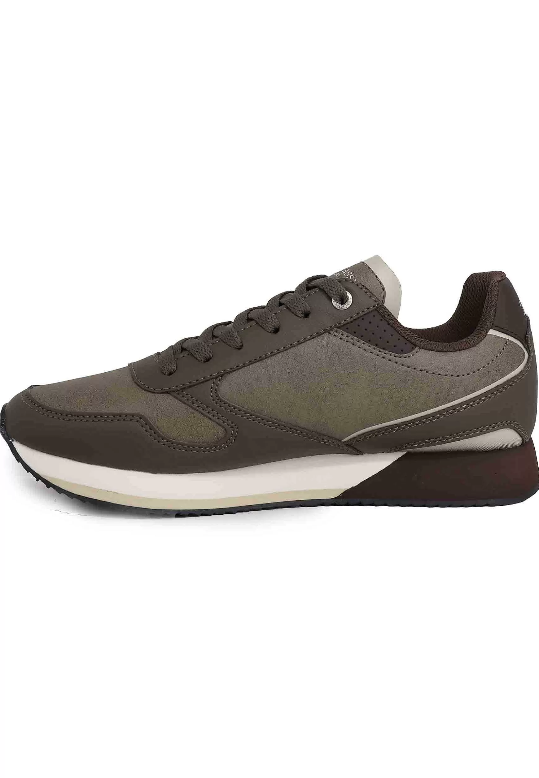 Sneakers Uomo In Eco Pelle Taupe*U.S. Polo Assn Fashion