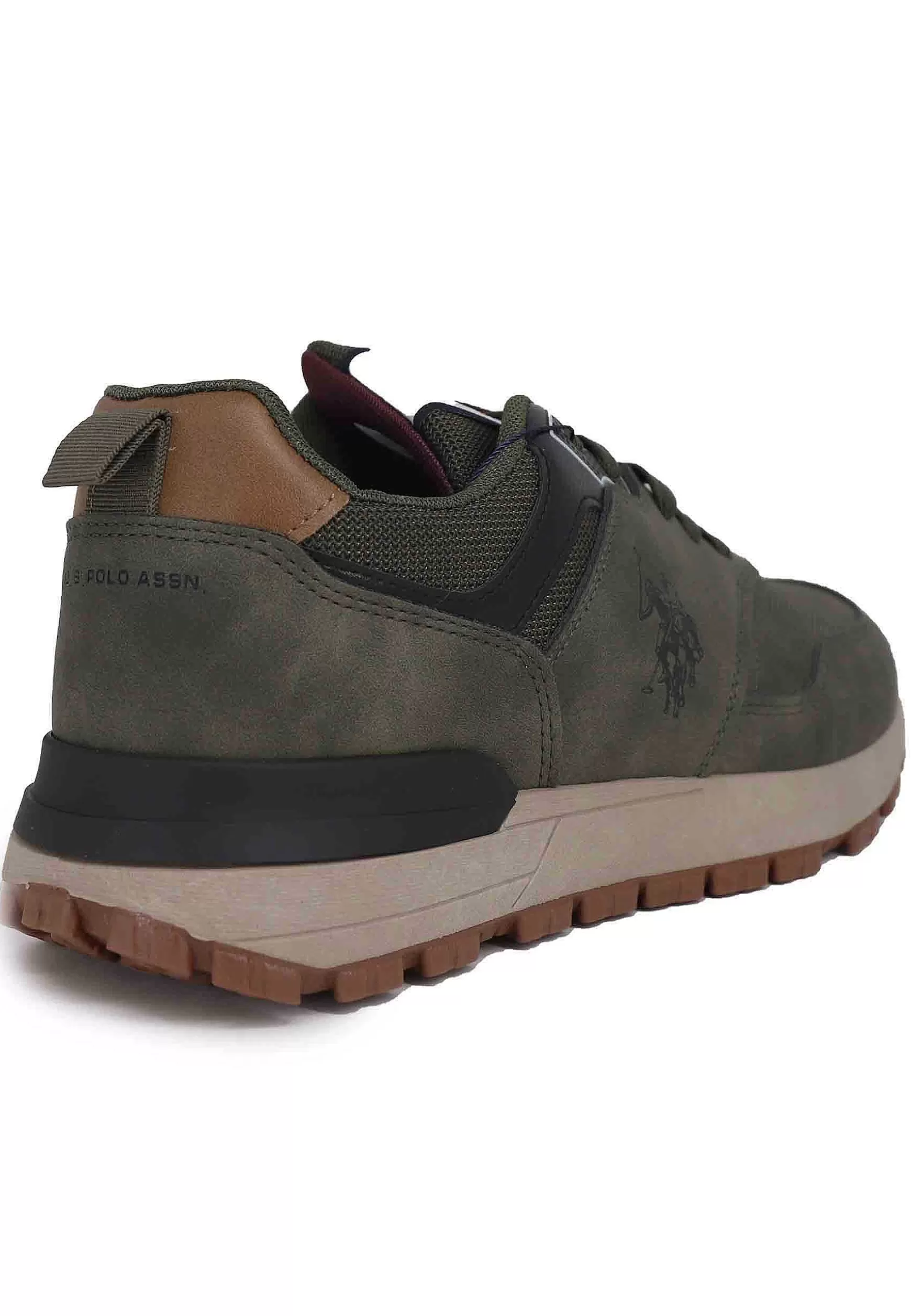 Sneakers Uomo In Eco Pelle Verde*U.S. Polo Assn New