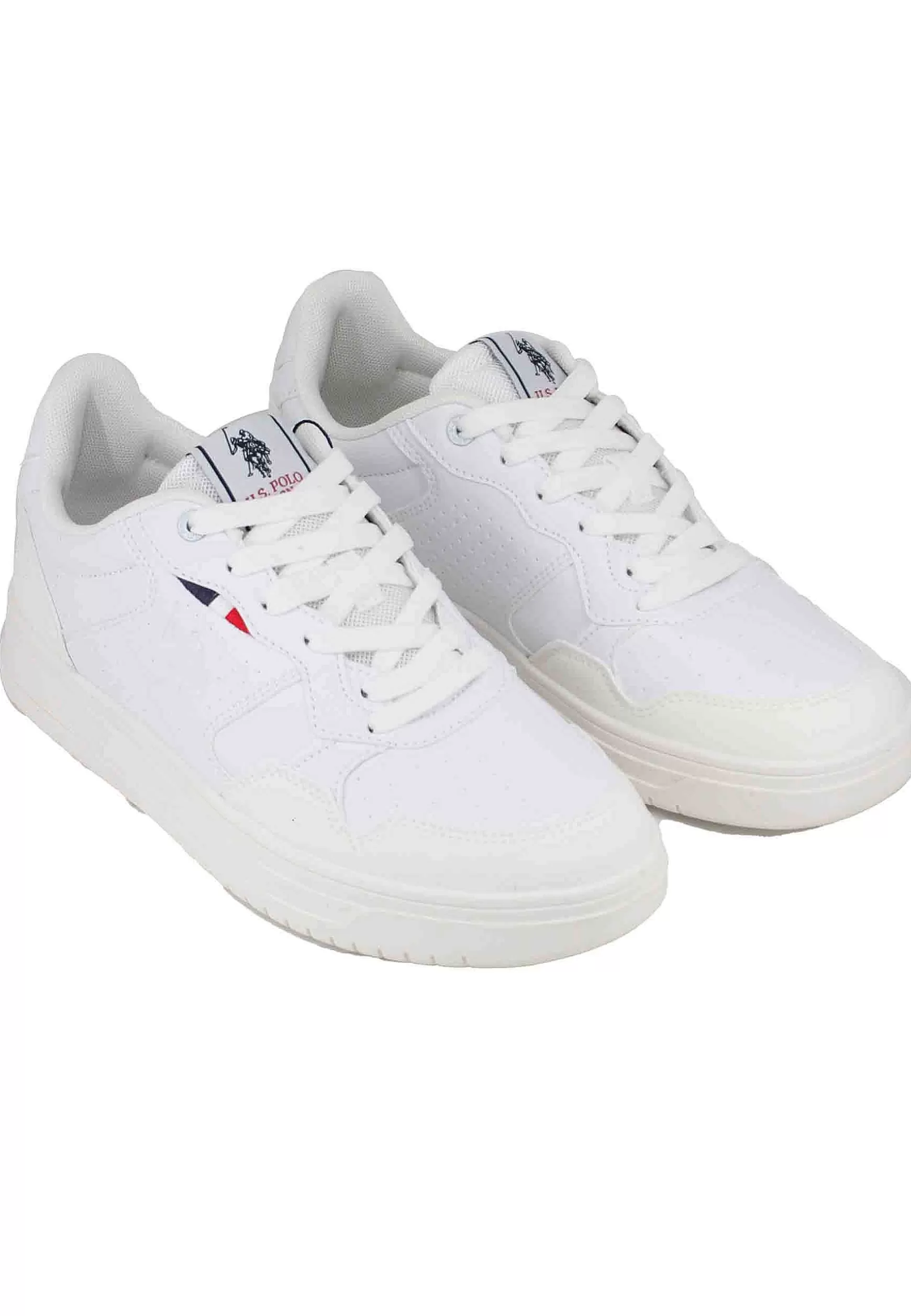 Sneakers Uomo In Eco Pelle Vintage Bianco*U.S. Polo Assn Clearance