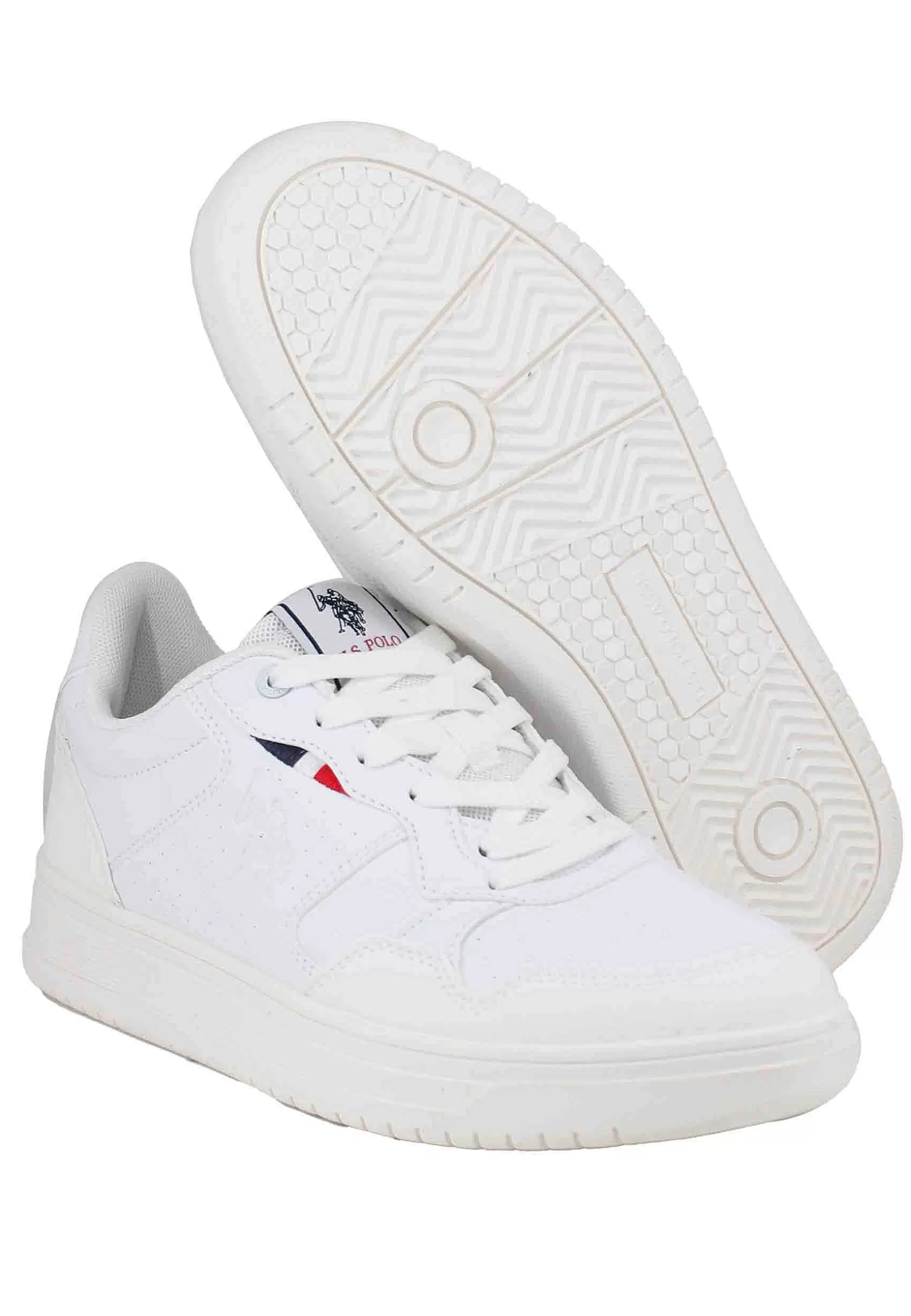 Sneakers Uomo In Eco Pelle Vintage Bianco*U.S. Polo Assn Clearance
