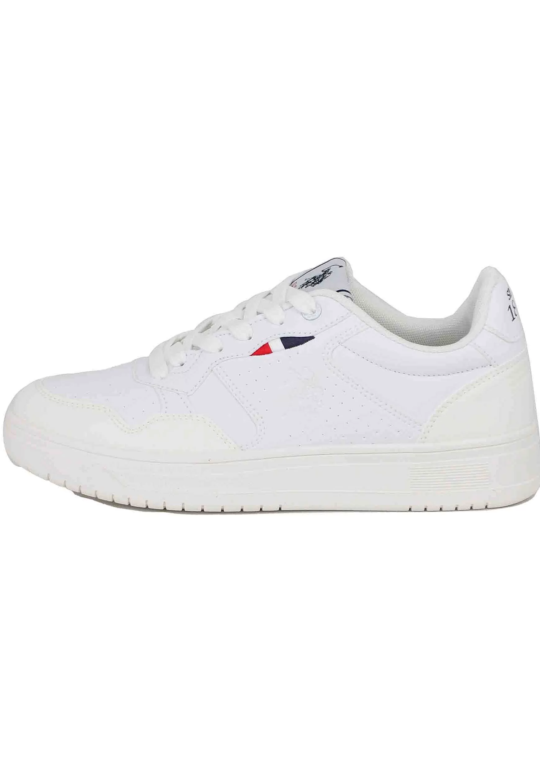 Sneakers Uomo In Eco Pelle Vintage Bianco*U.S. Polo Assn Clearance