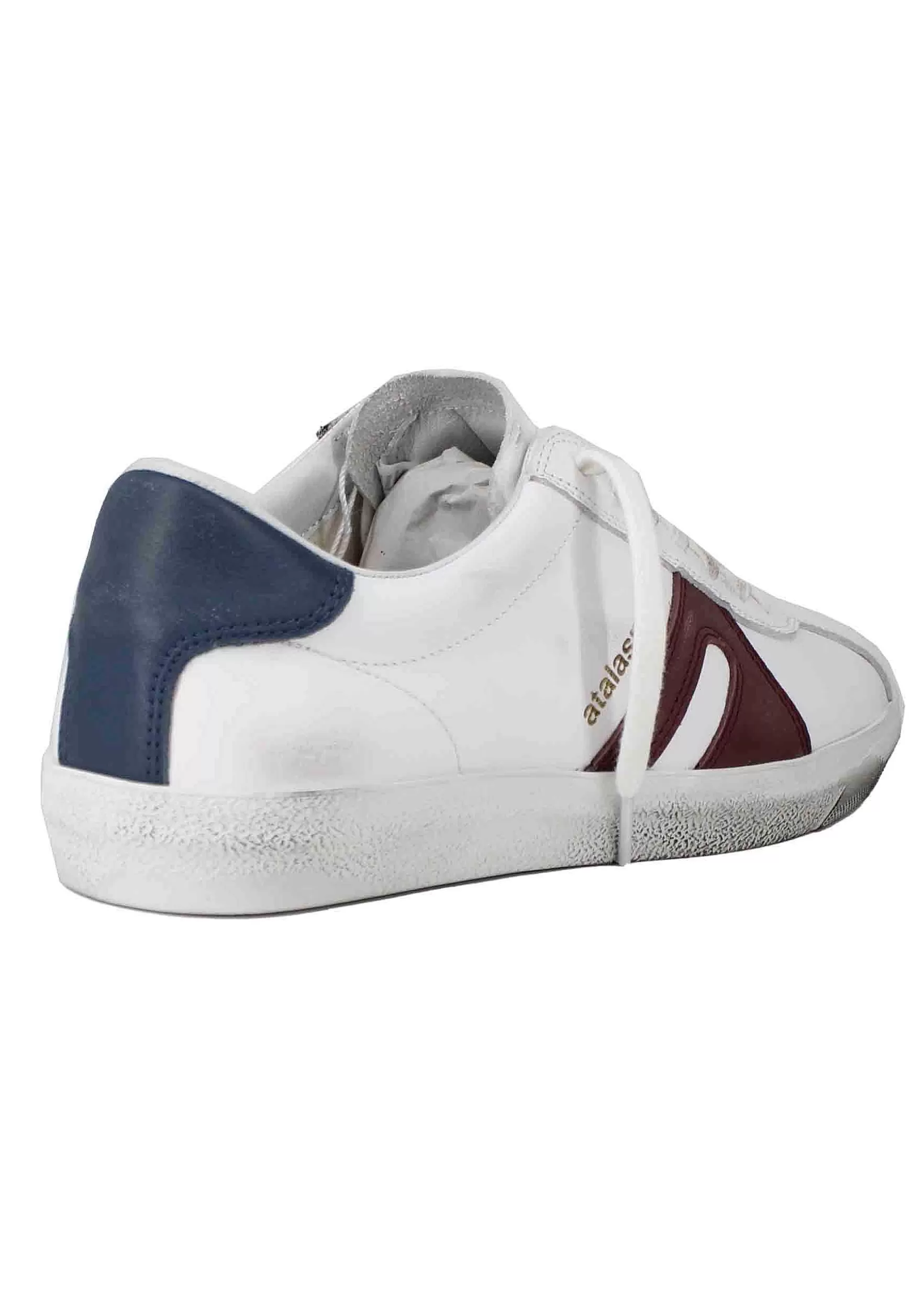 Sneakers Uomo In Pelle Bianca*Atala Fashion