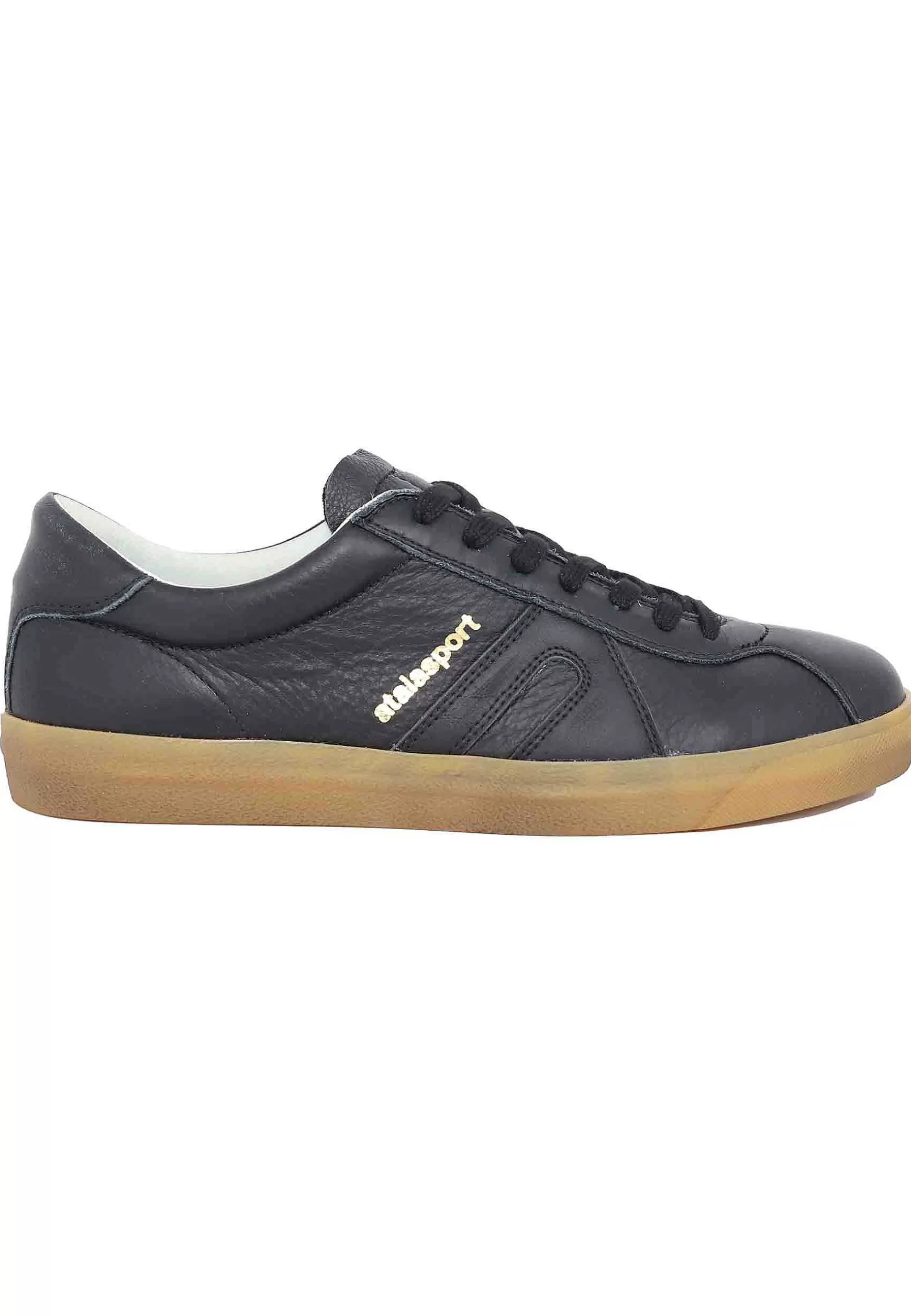 Sneakers Uomo In Pelle Nera*Atala Cheap