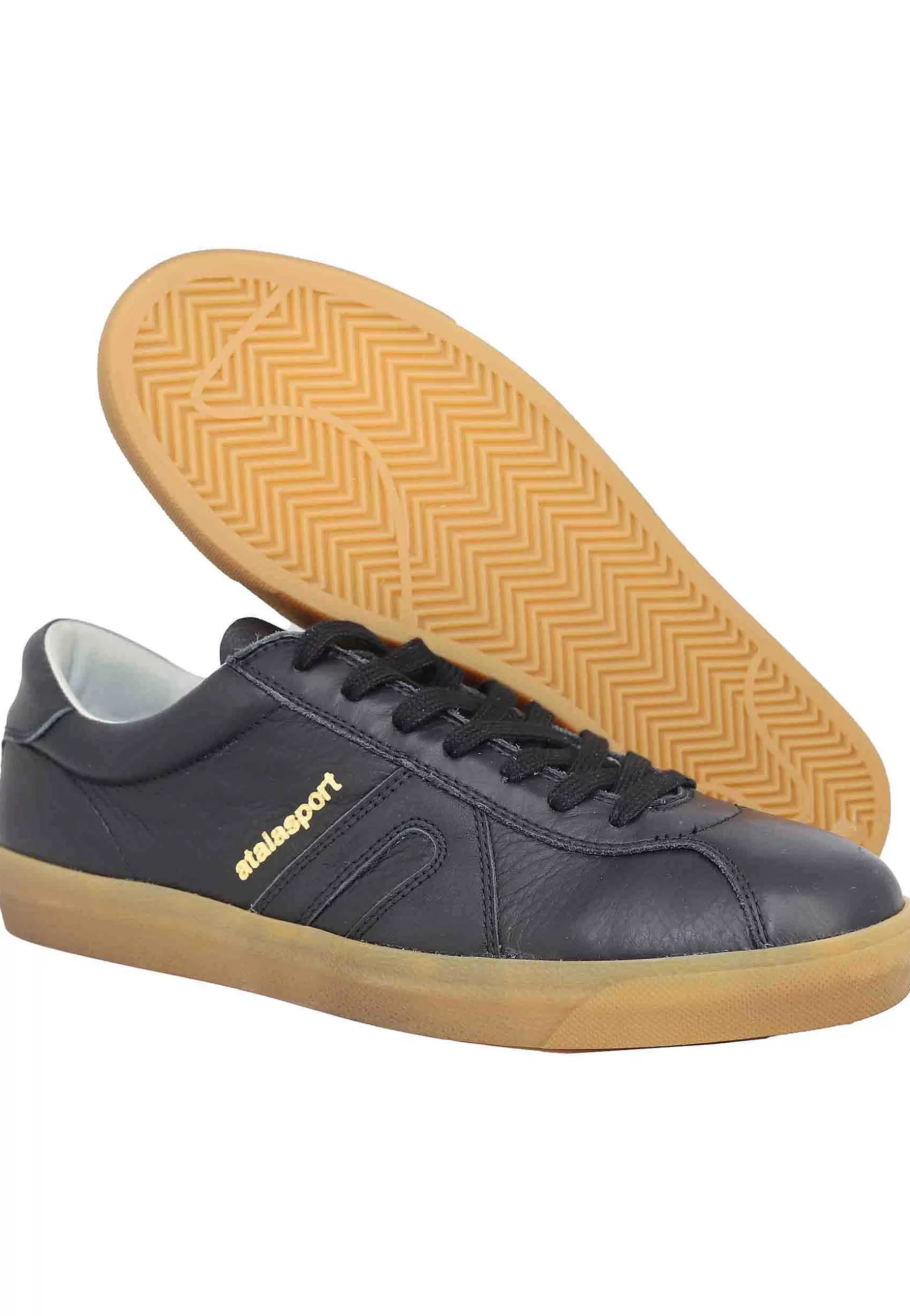 Sneakers Uomo In Pelle Nera*Atala Cheap