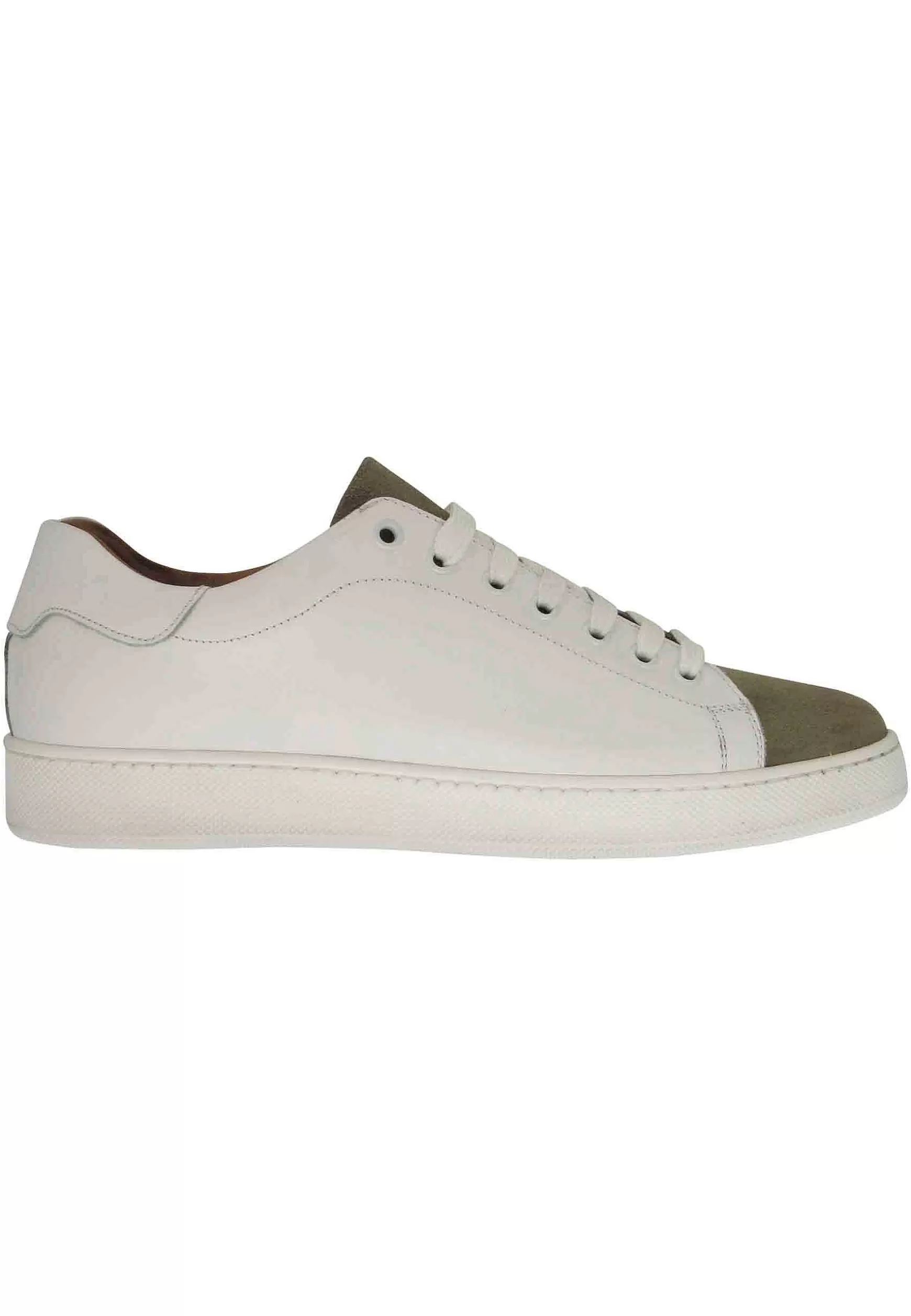 Sneakers Uomo In Pelle Off White Con Fondo In Gomma** Clearance