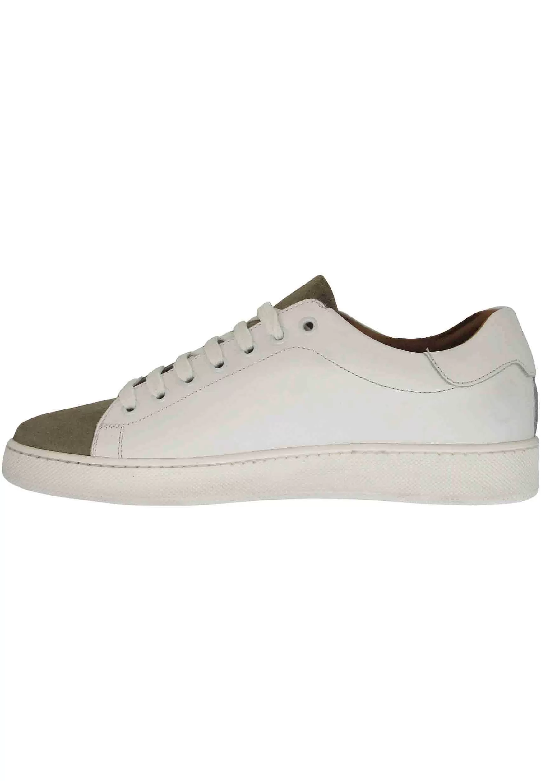 Sneakers Uomo In Pelle Off White Con Fondo In Gomma** Clearance