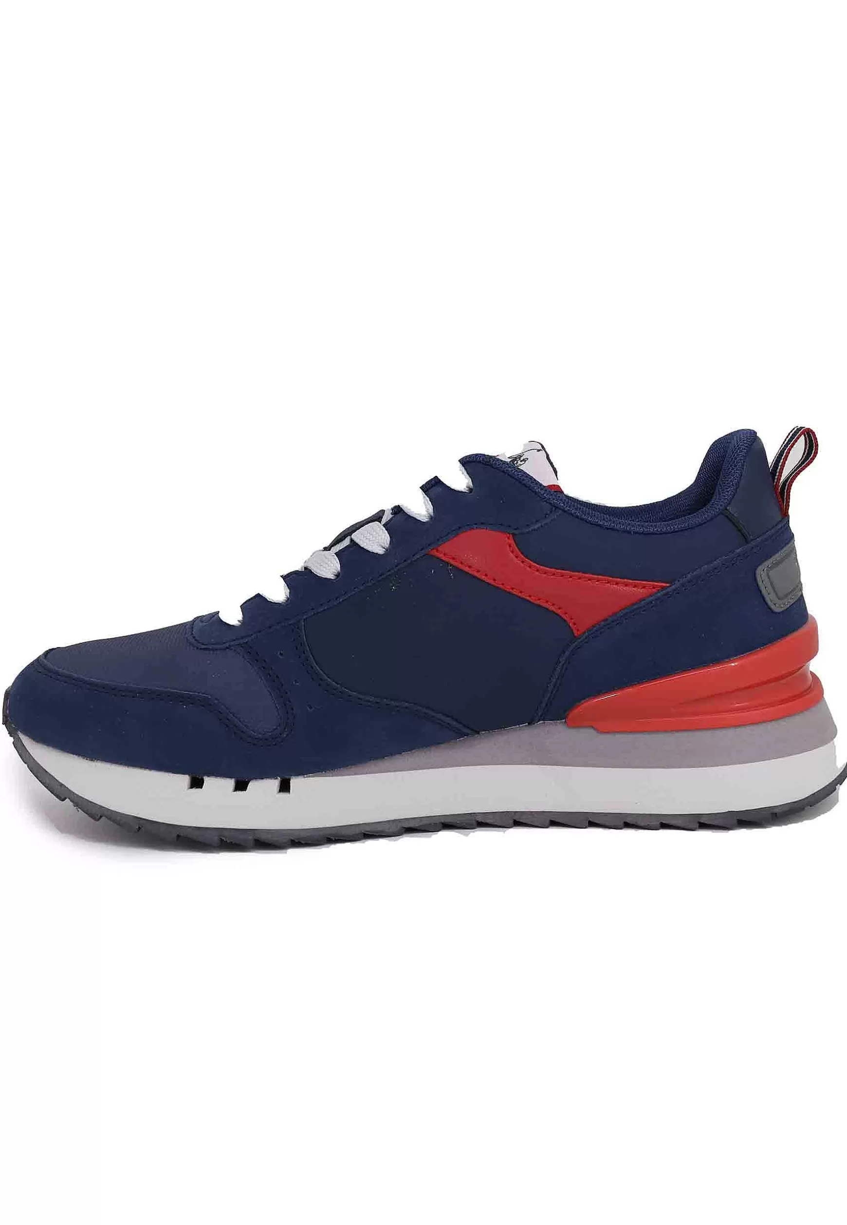 Sneakers Uomo In Tessuto Blu Con Suola Alta*U.S. Polo Assn Best