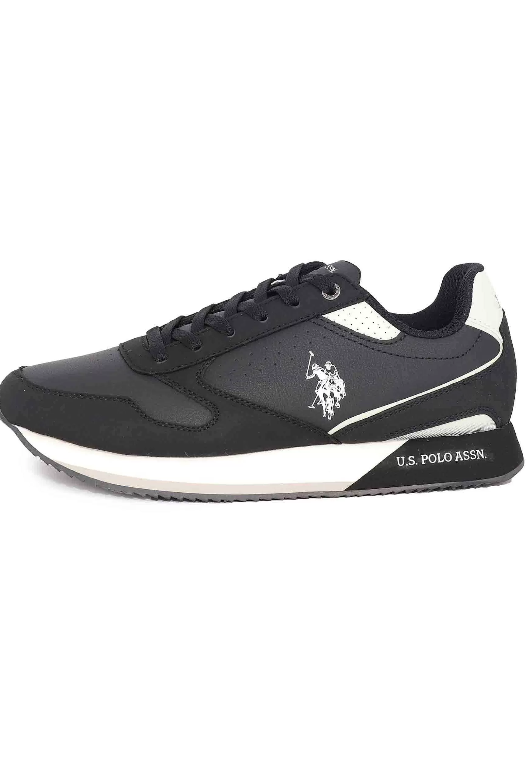 Sneakers Uomo In Tessuto Nero*U.S. Polo Assn Best