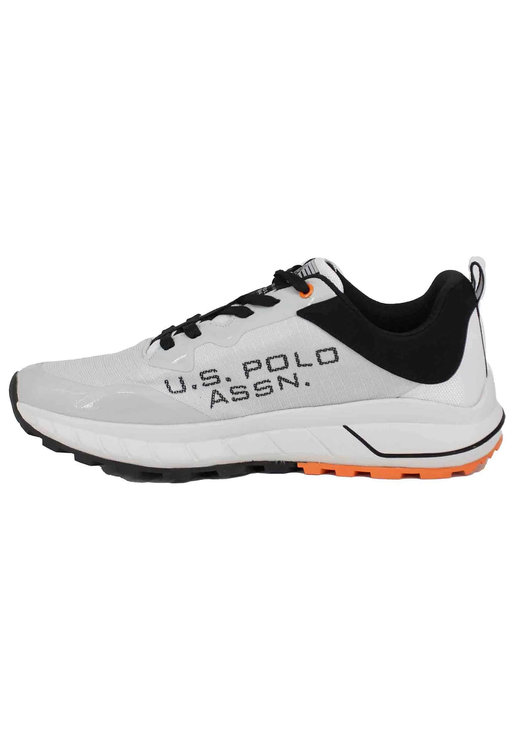 Sneakers Uomo In Tessuto Tecnico Bianco*U.S. Polo Assn Cheap