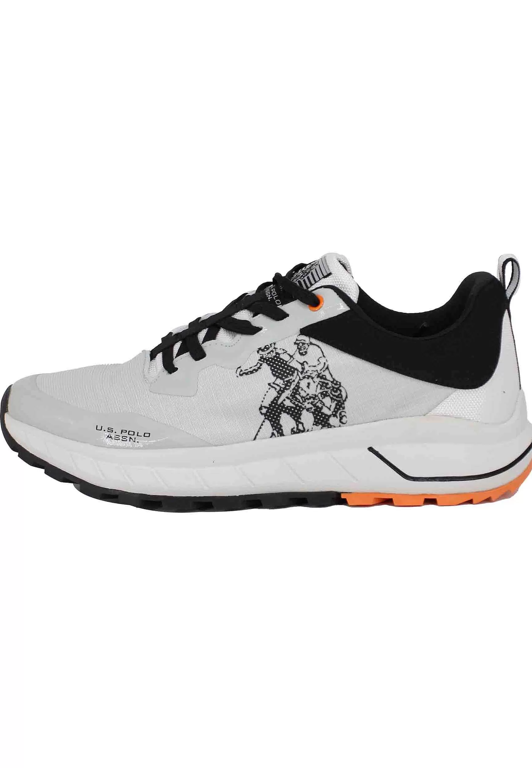 Sneakers Uomo In Tessuto Tecnico Bianco*U.S. Polo Assn Cheap