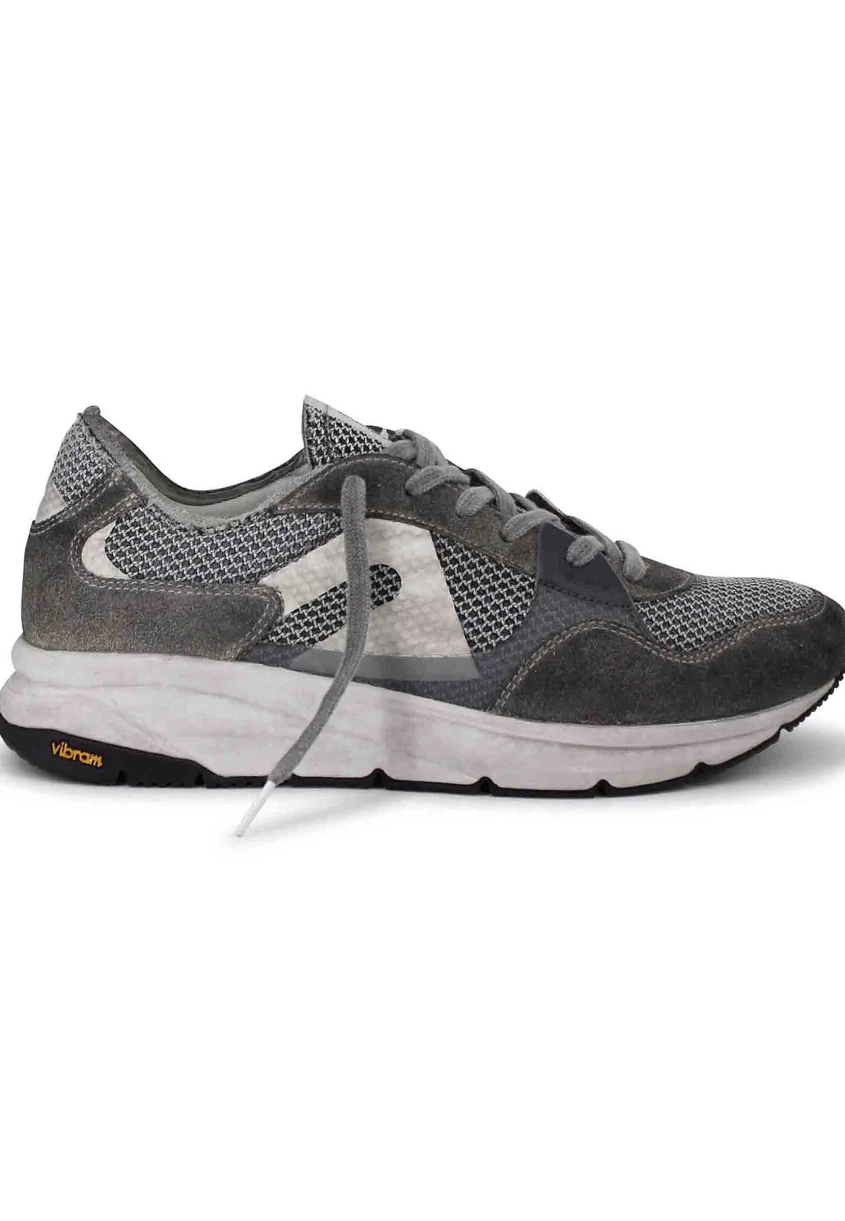 Sneakers Uomo In Tessuto Tecnico Grigio Con Suola Vibram*Atala Flash Sale