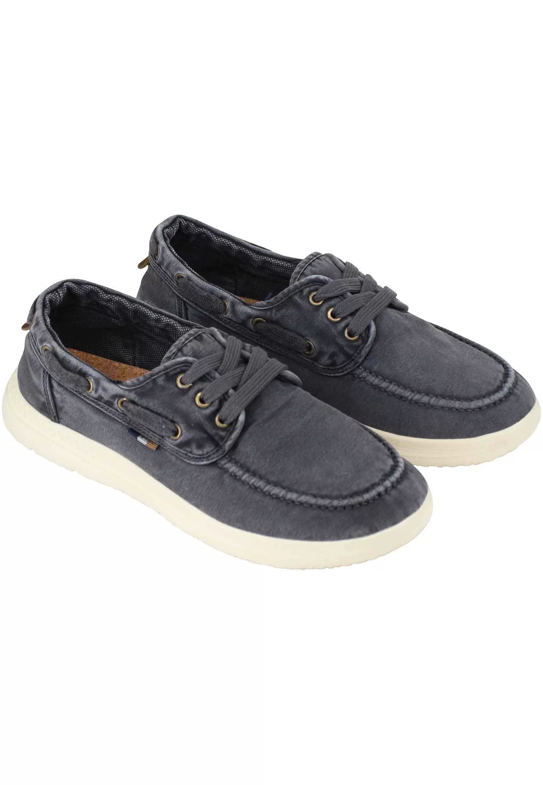 Sneakers Uomo Kona Boat In Tessuto Blu Con Suola In Gomma Ultra Leggera*Wrangler Sale