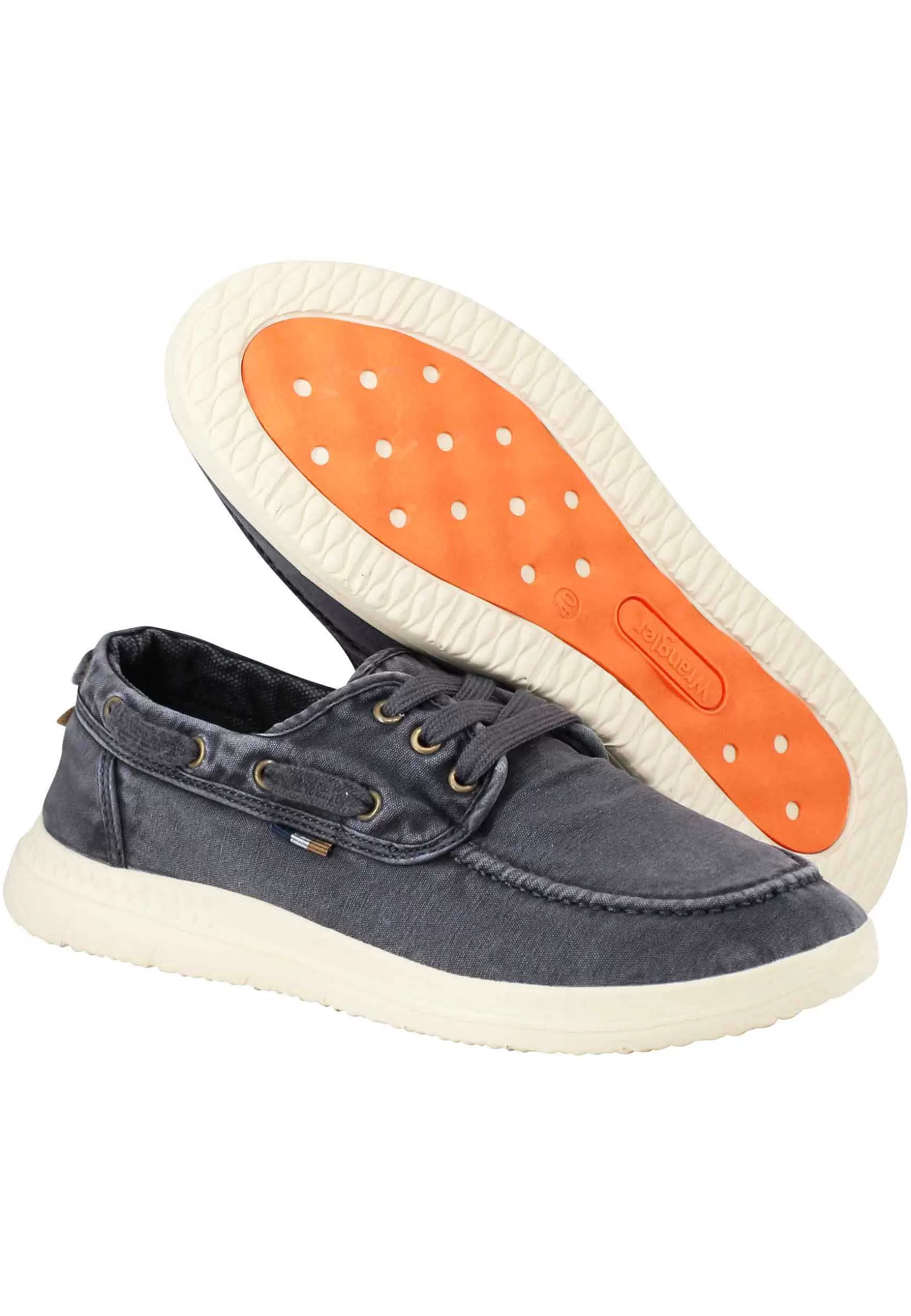 Sneakers Uomo Kona Boat In Tessuto Blu Con Suola In Gomma Ultra Leggera*Wrangler Sale