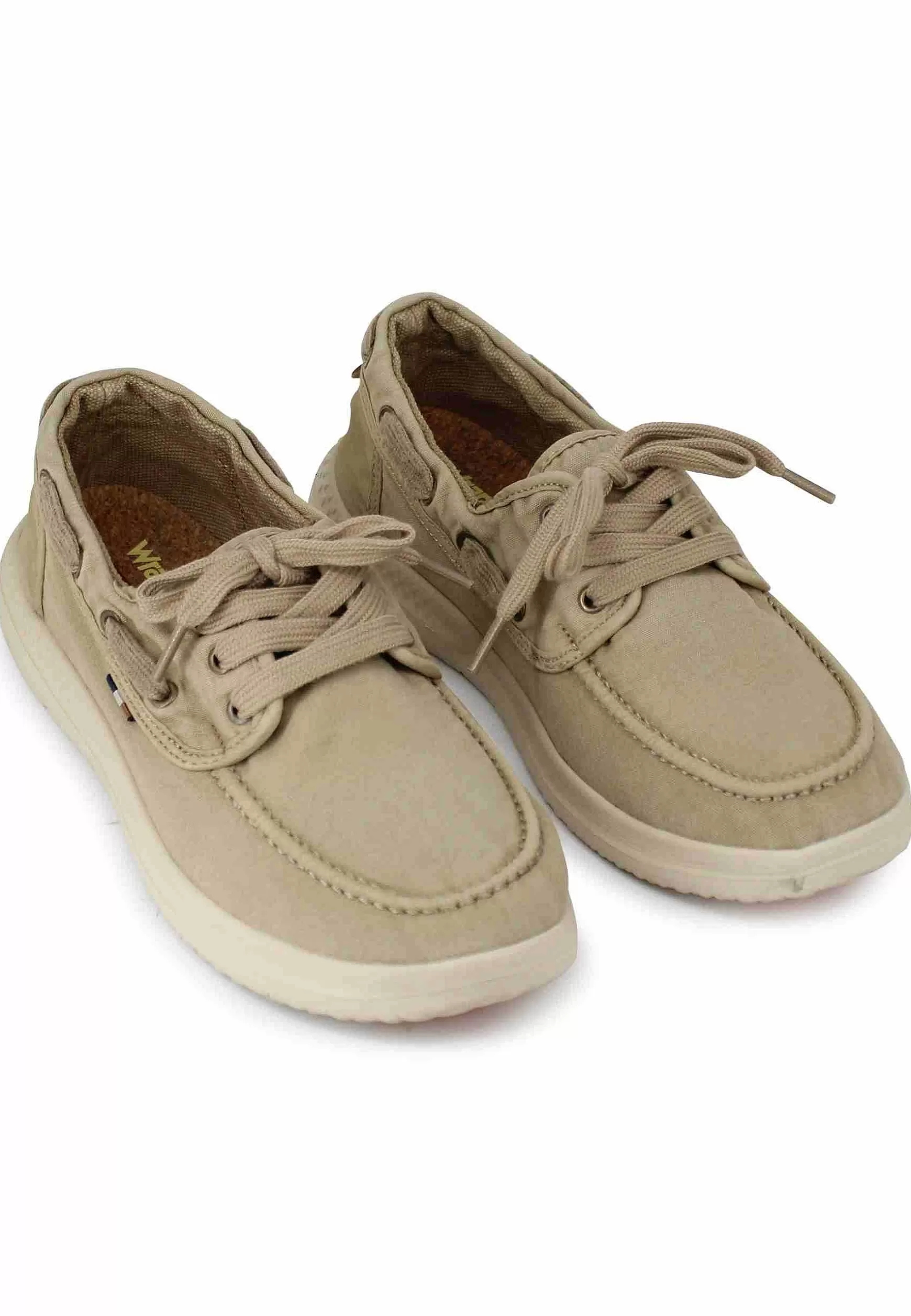 Sneakers Uomo Kona Boat In Tessuto Sabbia Con Suola In Gomma Ultra Leggera*Wrangler Best Sale