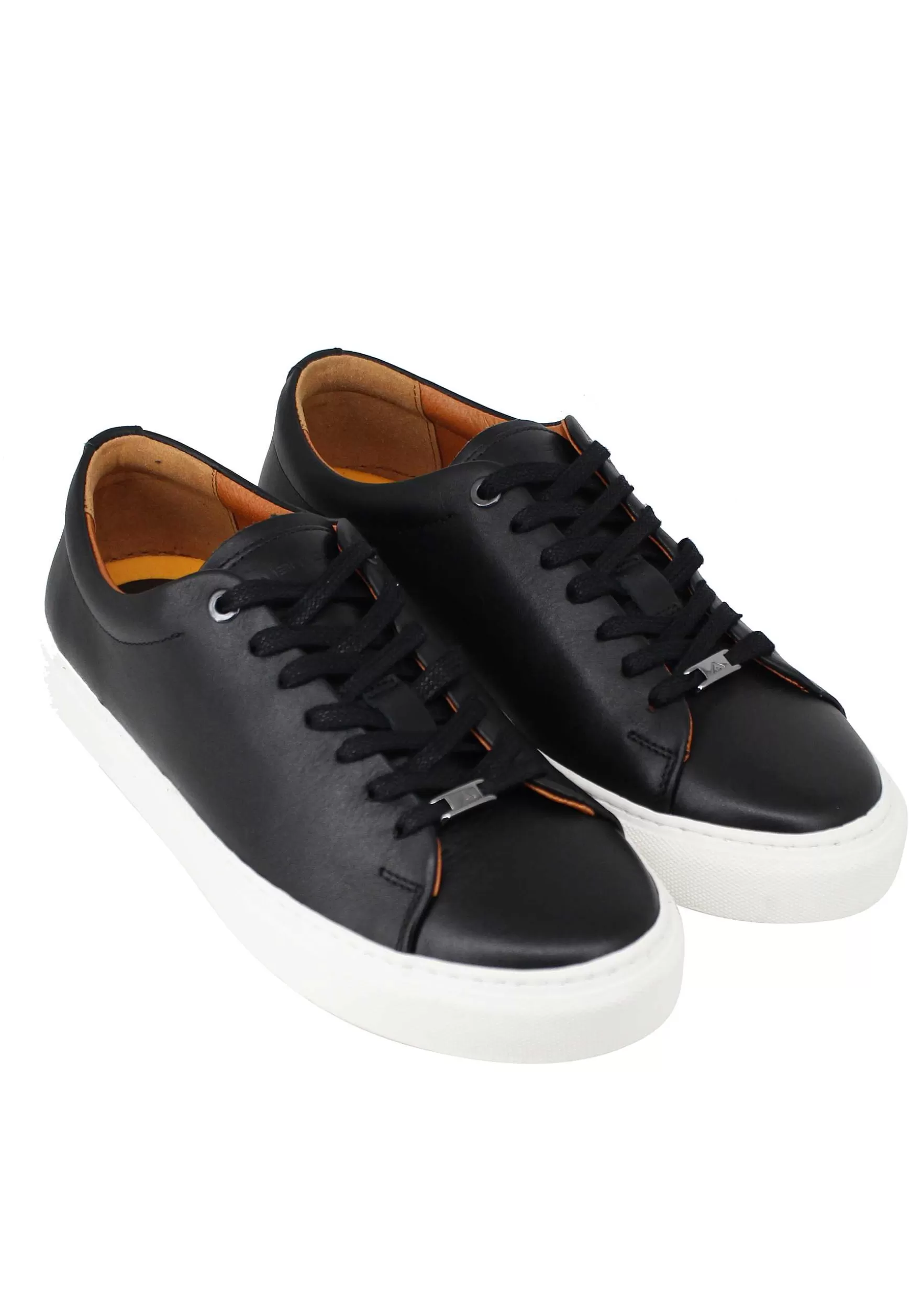 Sneakers Uomo Martin In Pelle Nera Con Suola In Gomma*Ambitious Sale
