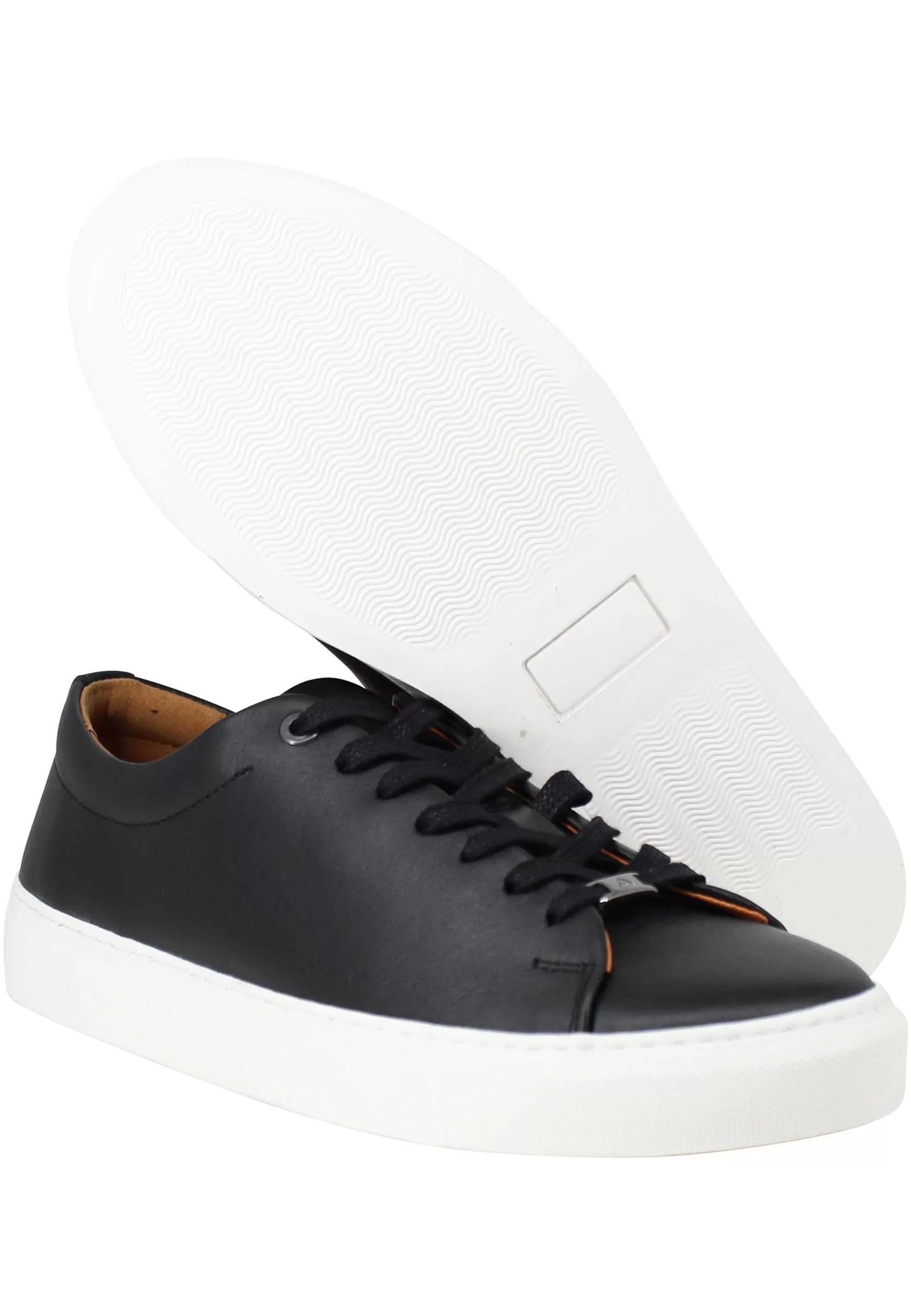 Sneakers Uomo Martin In Pelle Nera Con Suola In Gomma*Ambitious Sale