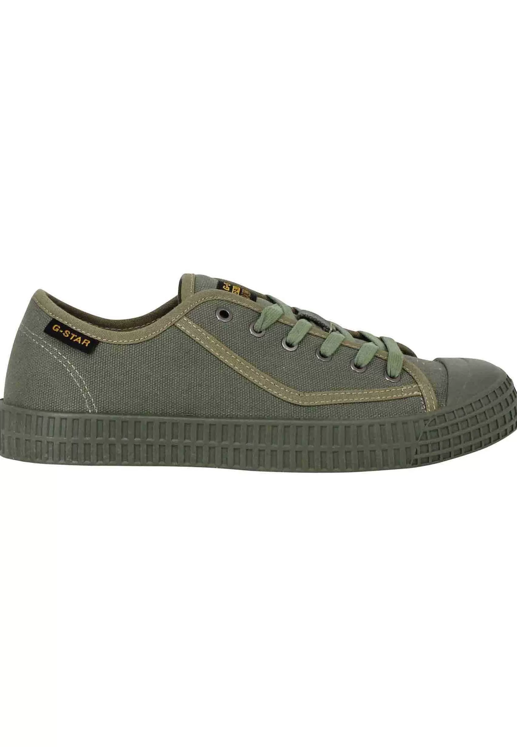 Sneakers Uomo Rovulc Ii In Canvas Verde*G-Star Raw Discount