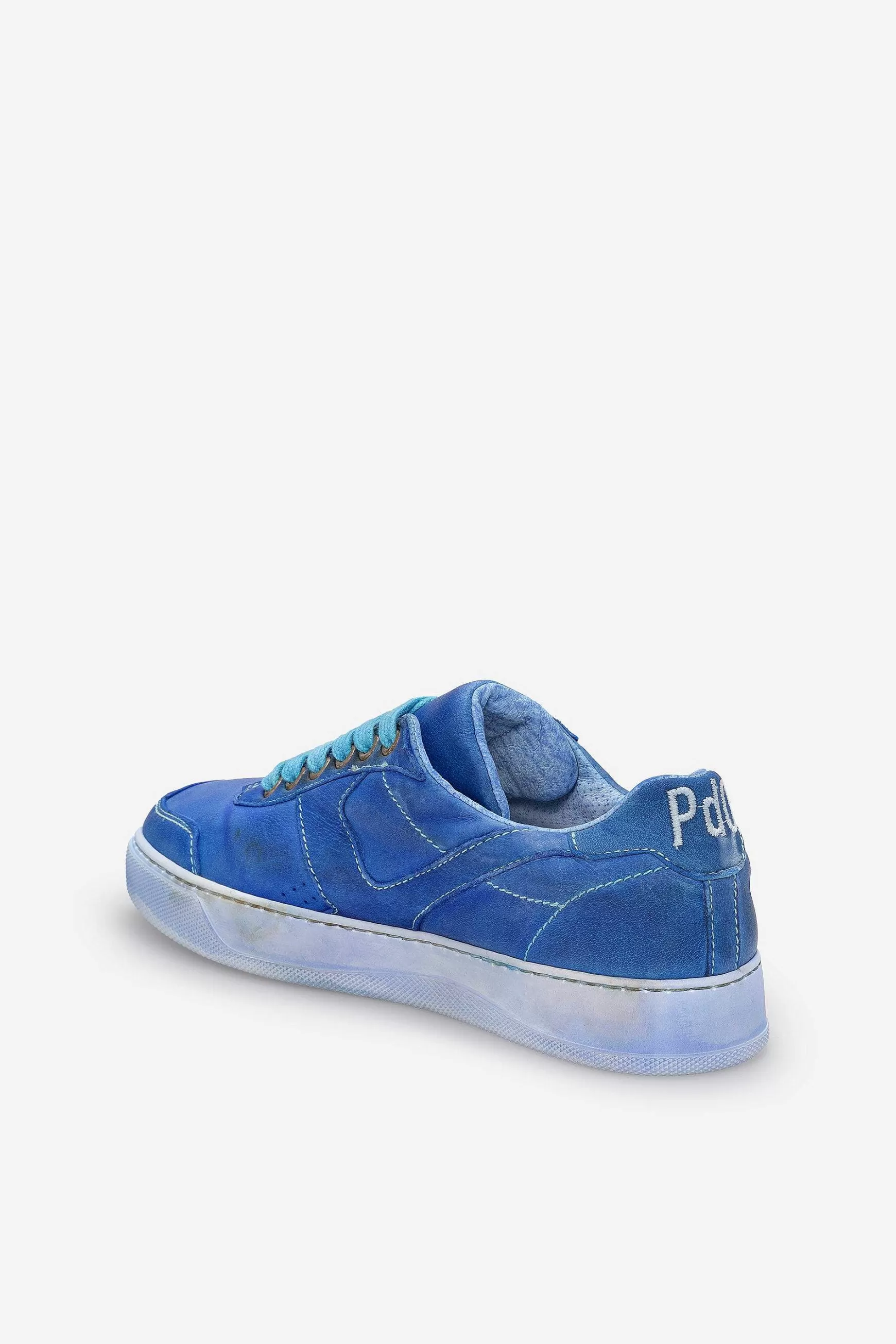 Sneakers Uomo Santiago In Pelle Blu*Pantofola d Discount