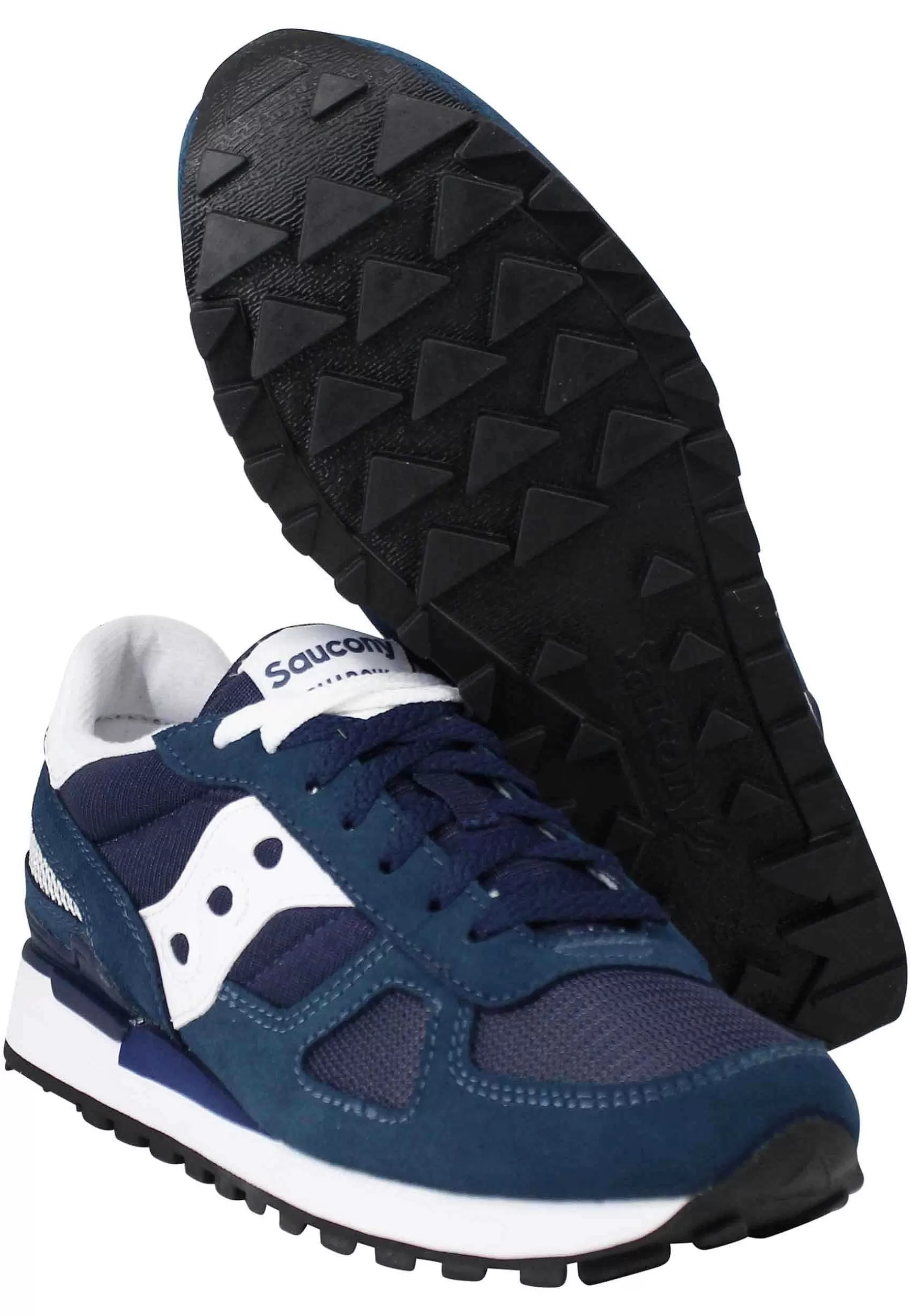 Sneakers Uomo Shadow In Camoscio Blu Con Logo Bianco*Saucony Clearance