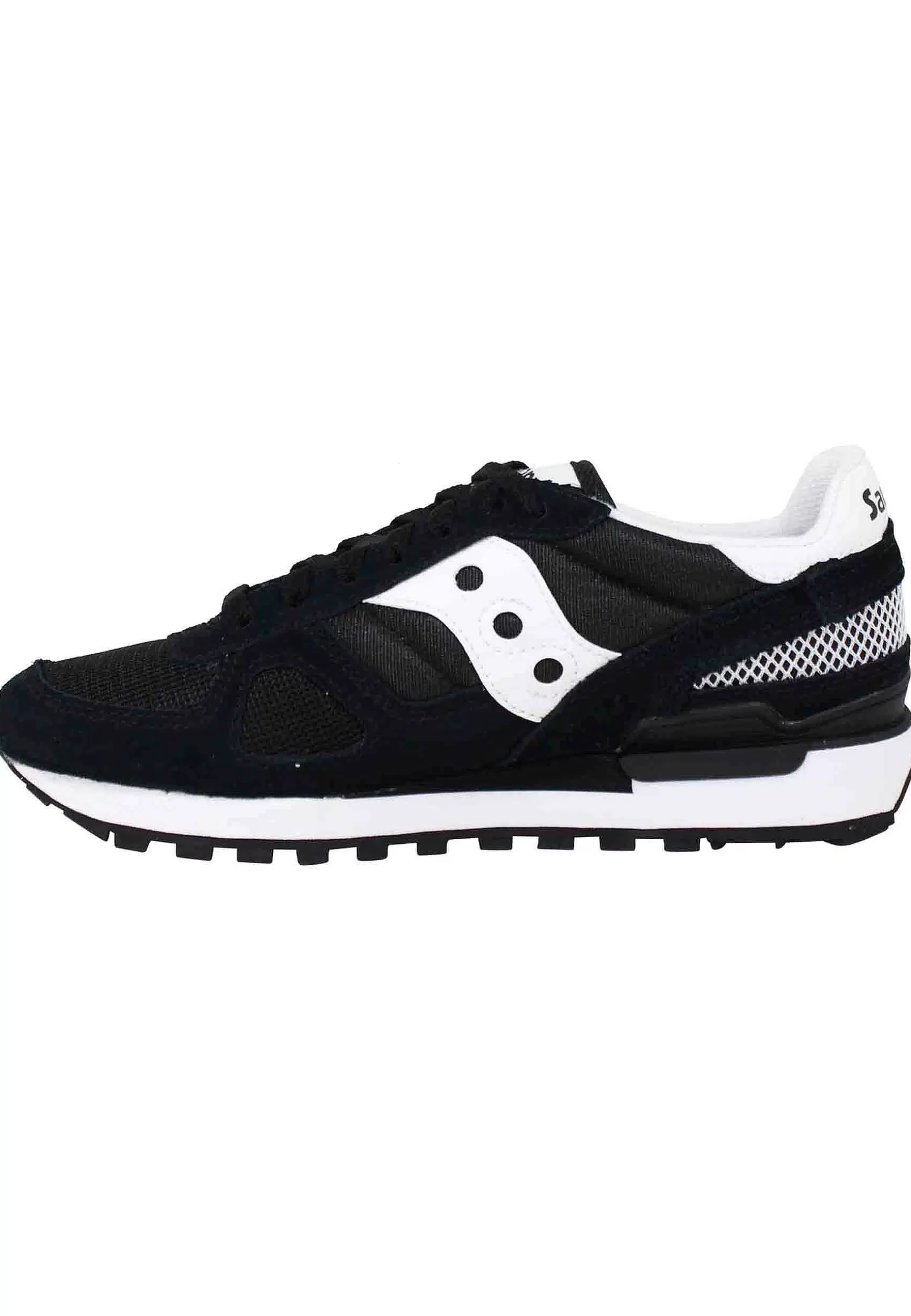 Sneakers Uomo Shadow In Camoscio Nero Con Logo Bianco*Saucony Cheap