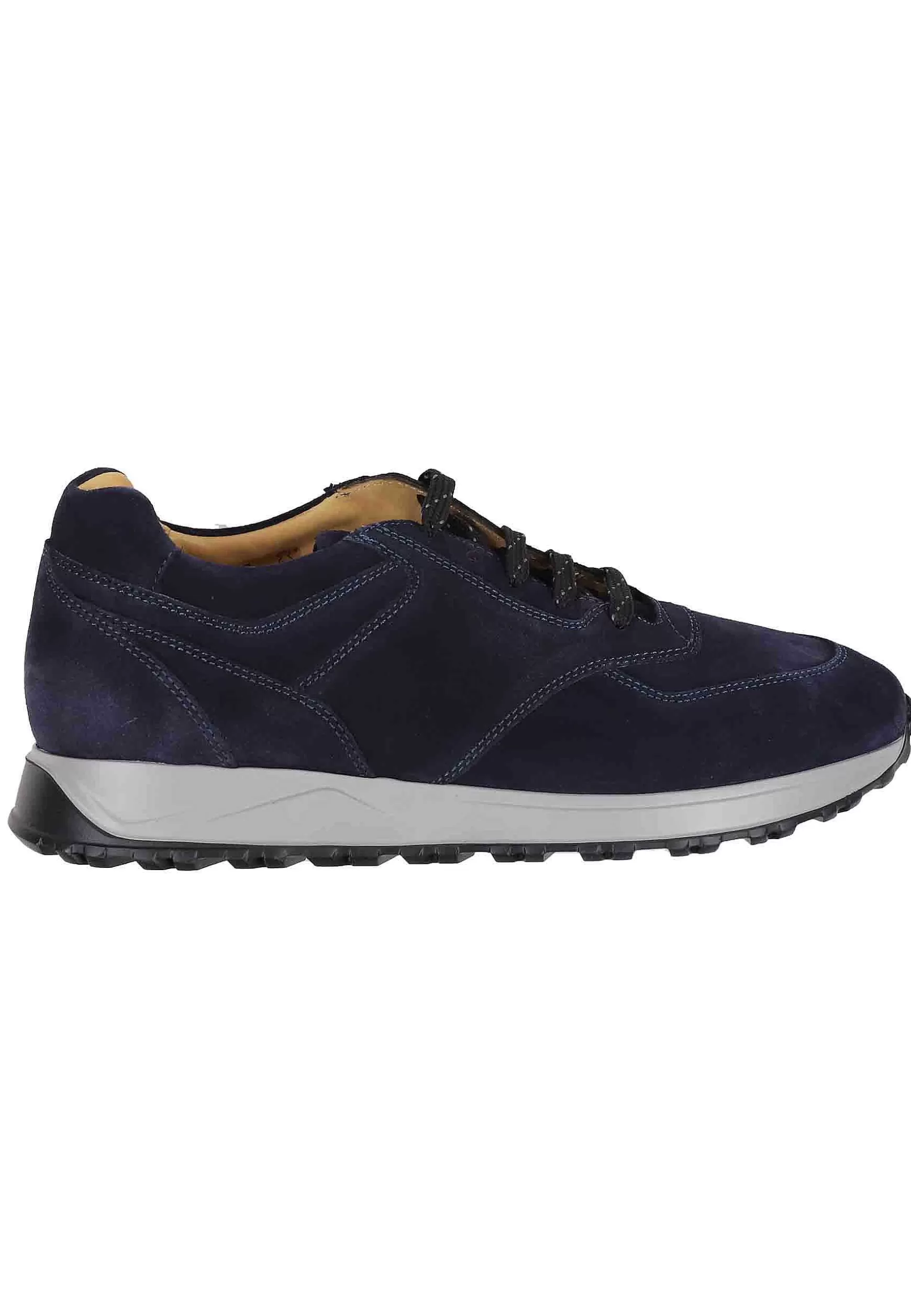 Sneakes Da Uomo In Camoscio Blu Con Suola In Gomma*Antica Cuoieria Cheap