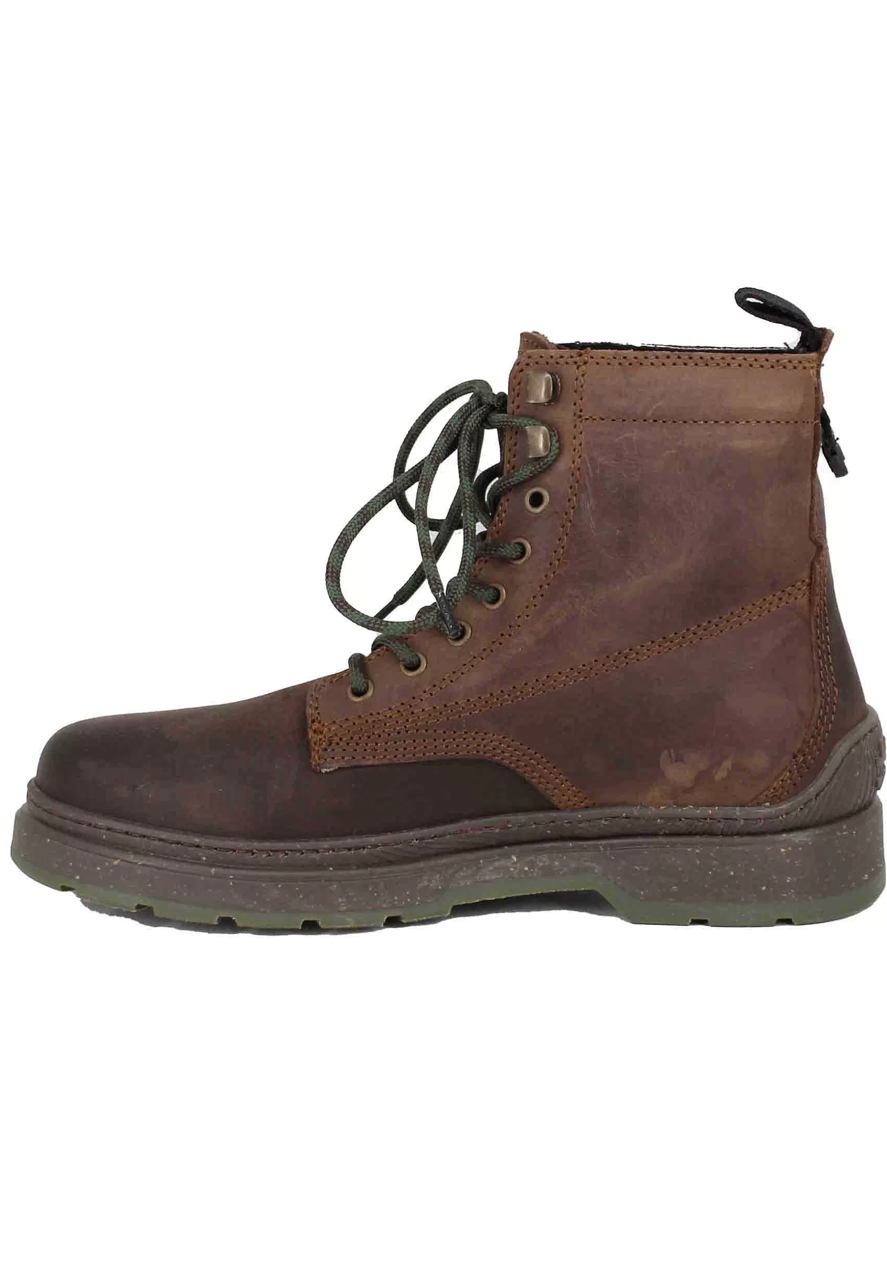Stivaletti Anfibi Uomo In Pelle Vintage Marrone Red Rock Boot*Jeep Hot
